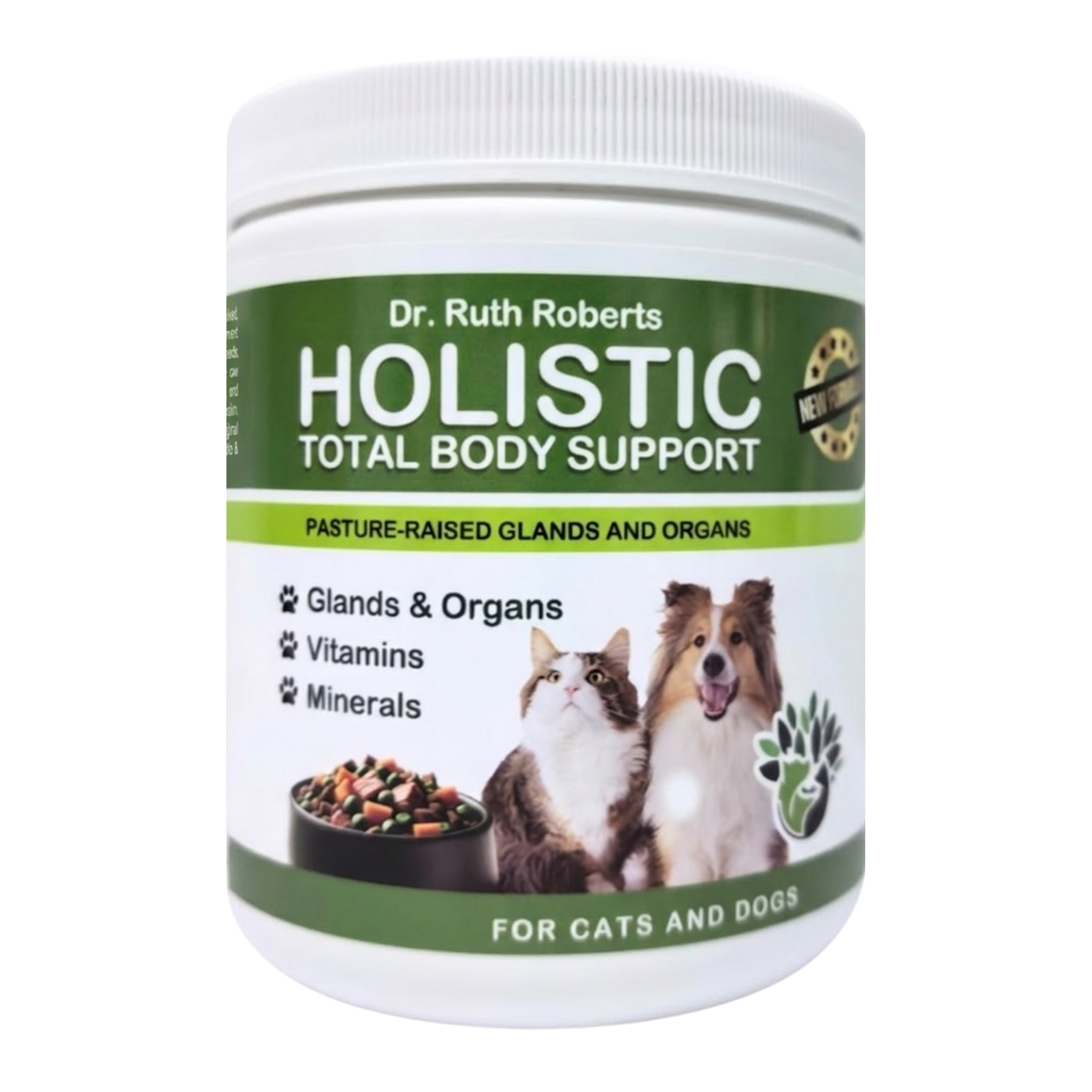 Holistic Total Body Support — Daily Multivitamin & Pasture-Raised Glandular Blend for Dogs & Cats
