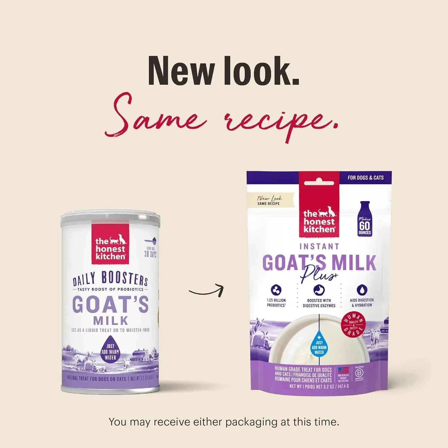 Goat Milk Powder with Probiotics for Dogs & Cats, 5.2oz