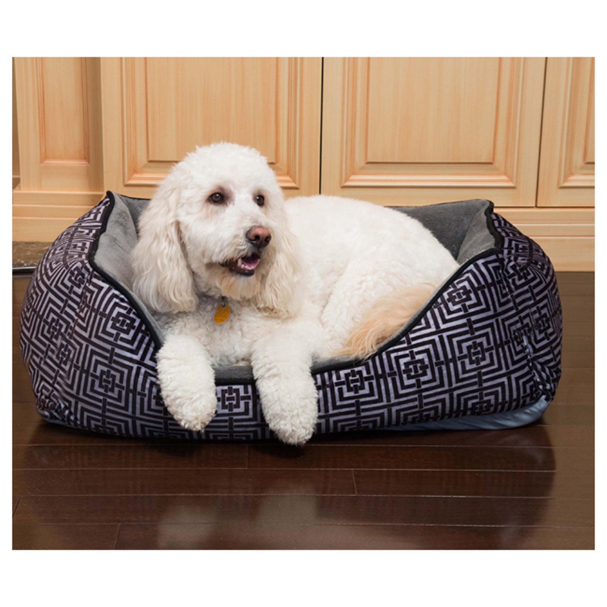 Trellis Cuddler Pet Bed by Pet Maison for Unisex  24 x 36 x 12 Inch Pet Bed
