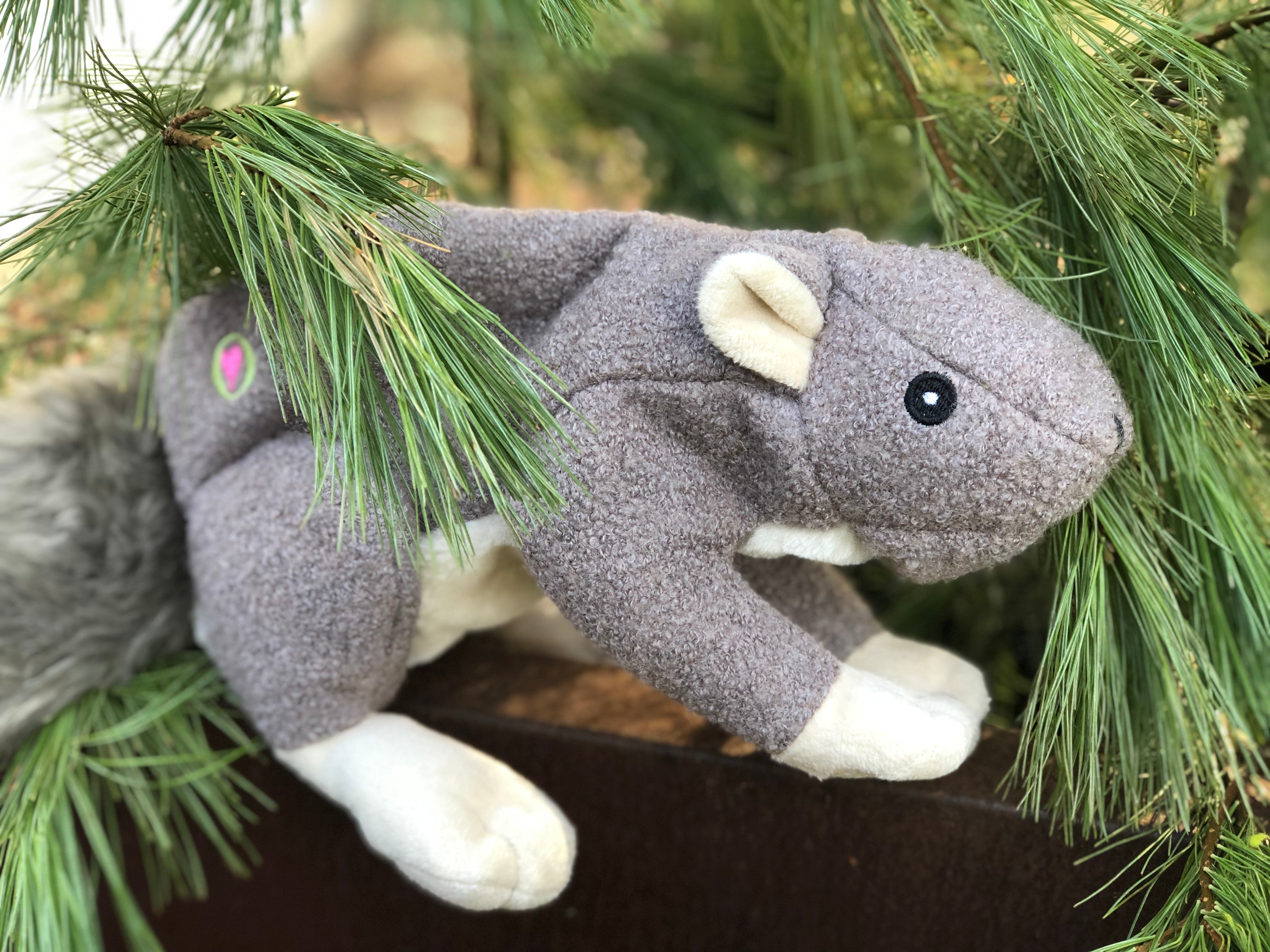 Feller Squirrel Plush Dog Toy