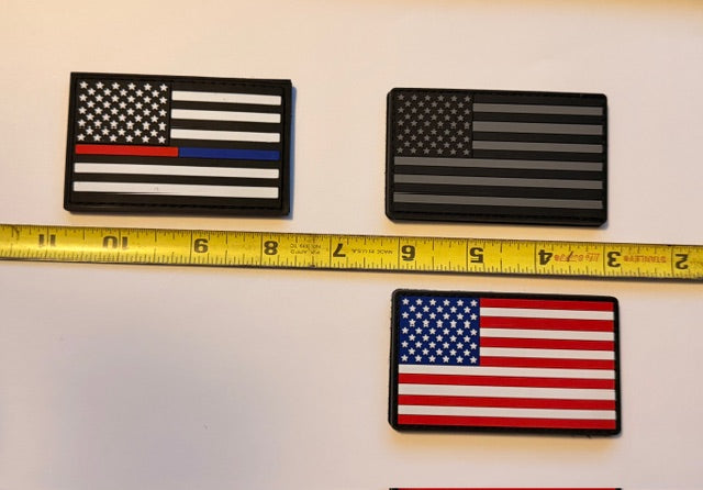 US American Flag Patch - Heavy Duty PVC/Rubber
