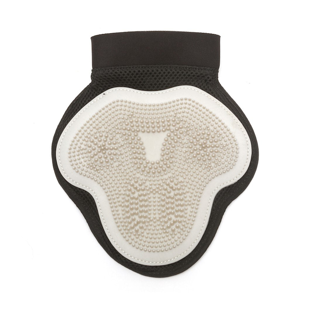 Totally Pooched Reversible Silicone Pet Grooming Glove For Gentle Massage, Bathing And Hair Removal, One Size, Grey