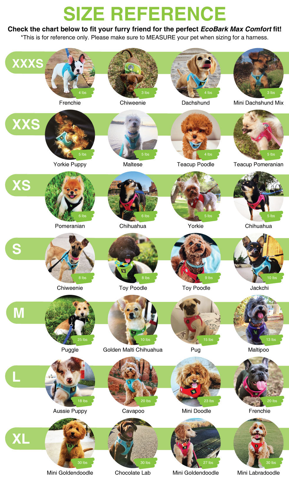 EcoBark Step In Dog Harness - Teacup & Small Breeds- Reflective Soft Mesh Harness for Teacup, Small Dogs and Puppies / Lilac Pink