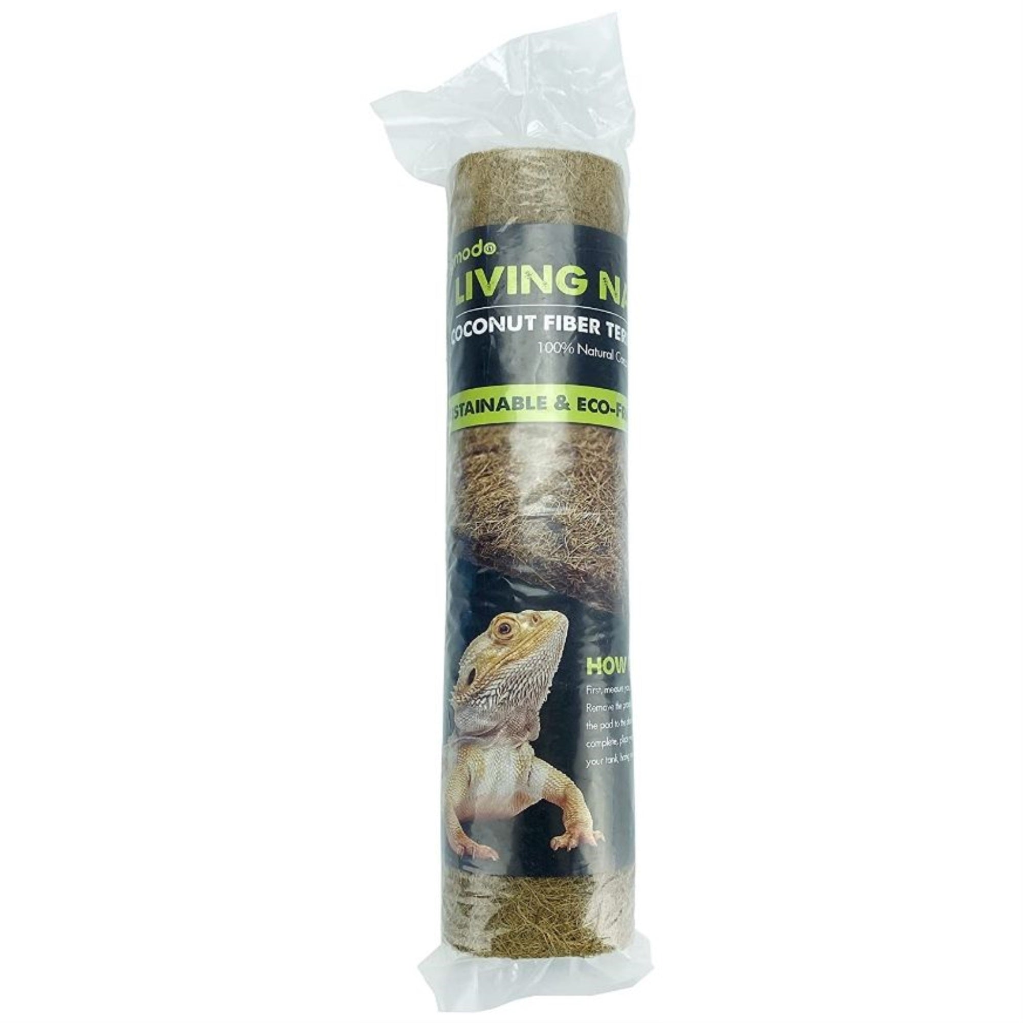 Komodo Fiber Pad | 100% Natural Coconut Fiber Reptile Terrarium Liner | Washable And Reusable| Non-Toxic With No Harmful Chemicals | Fits Up To 18' By 36' Tank