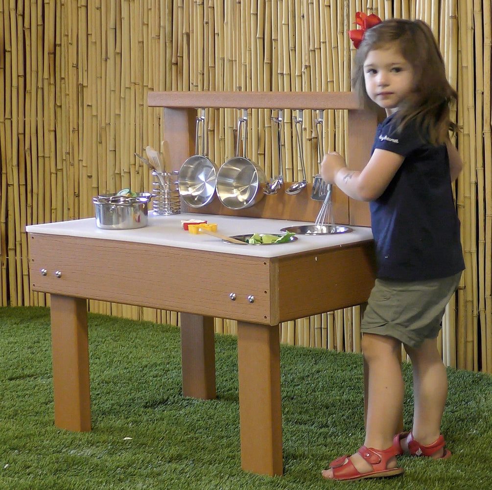 KSO-MT3018 Kids' Station Indoor/Outdoor  Mud Kitchen with Utensils