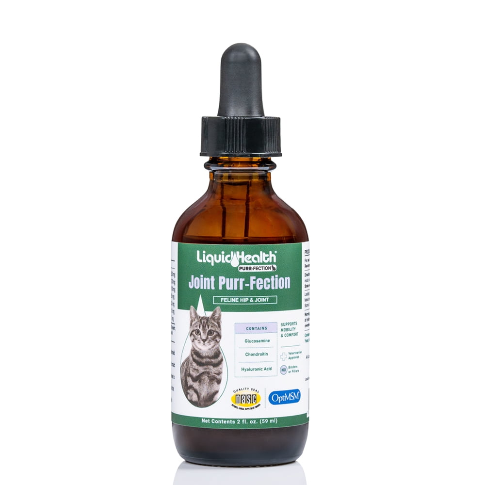 Liquidhealth Glucosamine Cat Joint Supplement For Hip Pain & Joint Pain Relief, 2.3 Oz