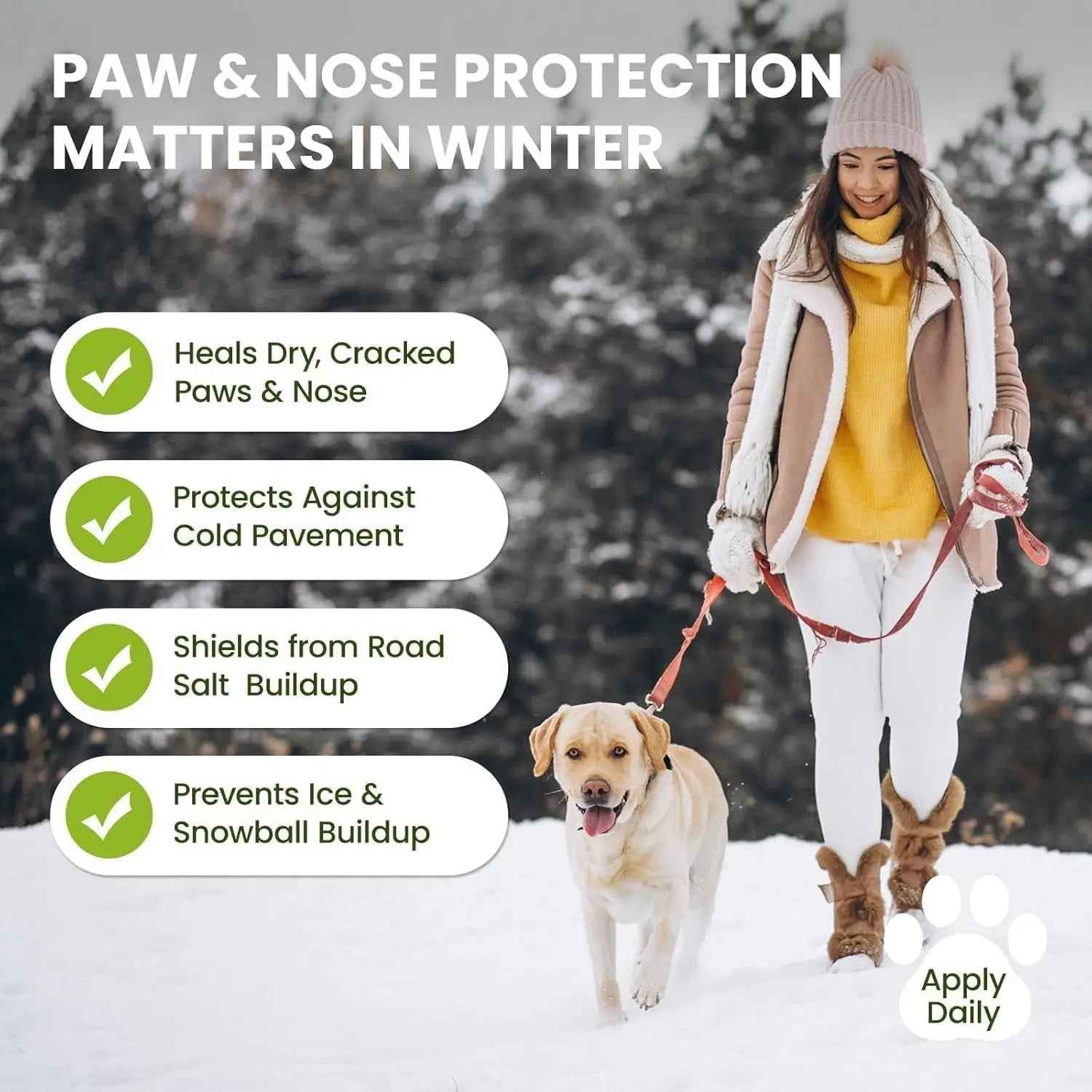 Lick-Safe Dog Paw & Nose Balm with Coconut Oil