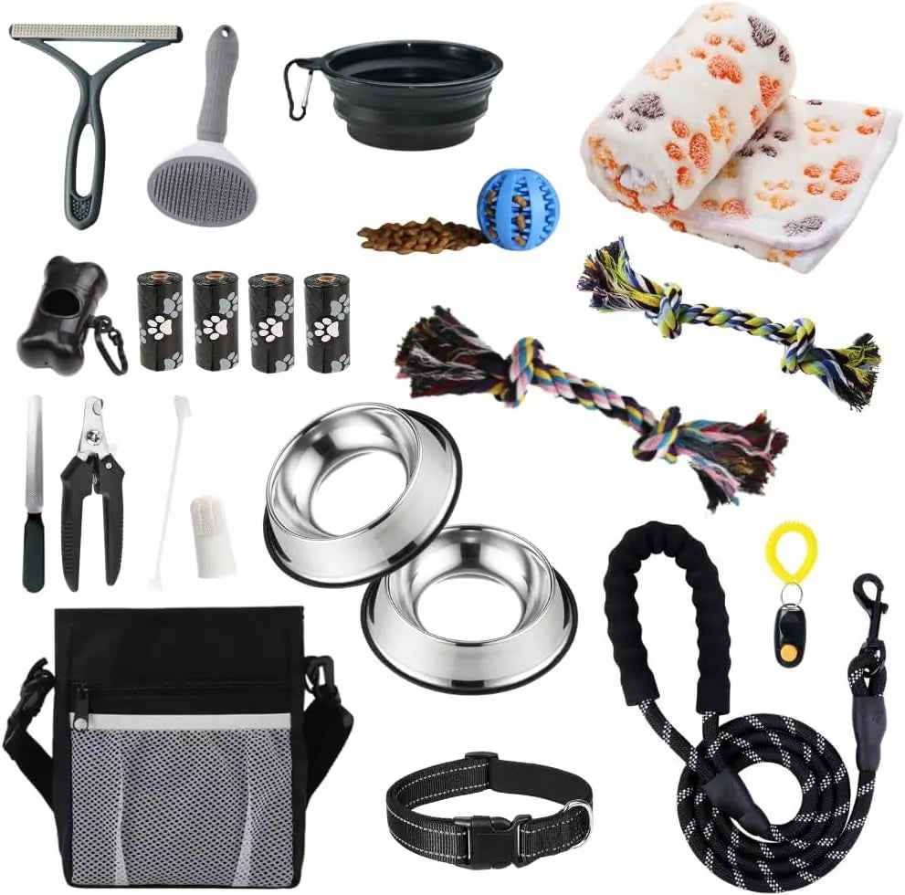 22-Piece Puppy Starter Kit  Training & Care Essentials