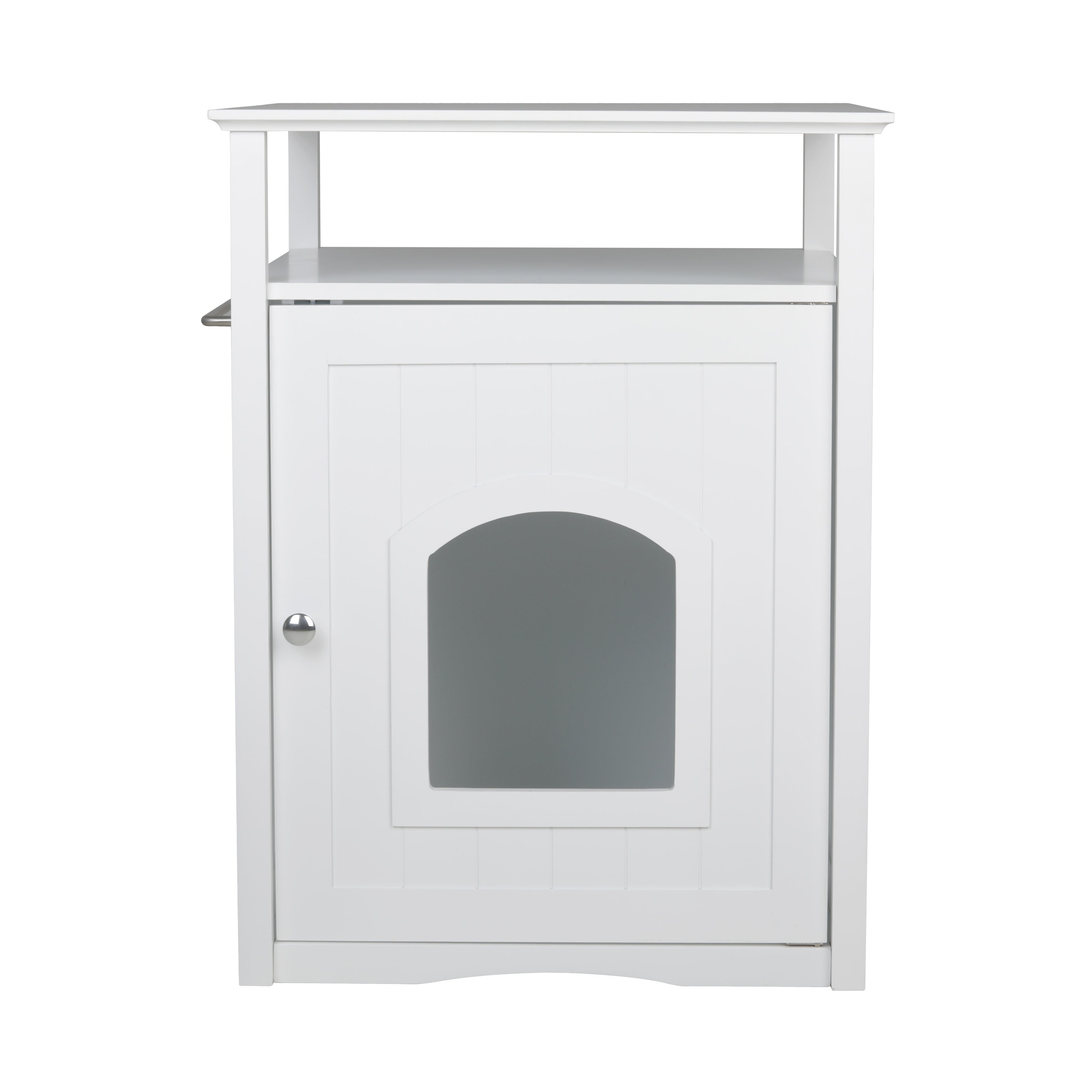 Merry Pet Cat Washroom/Night Stand Pet House, White