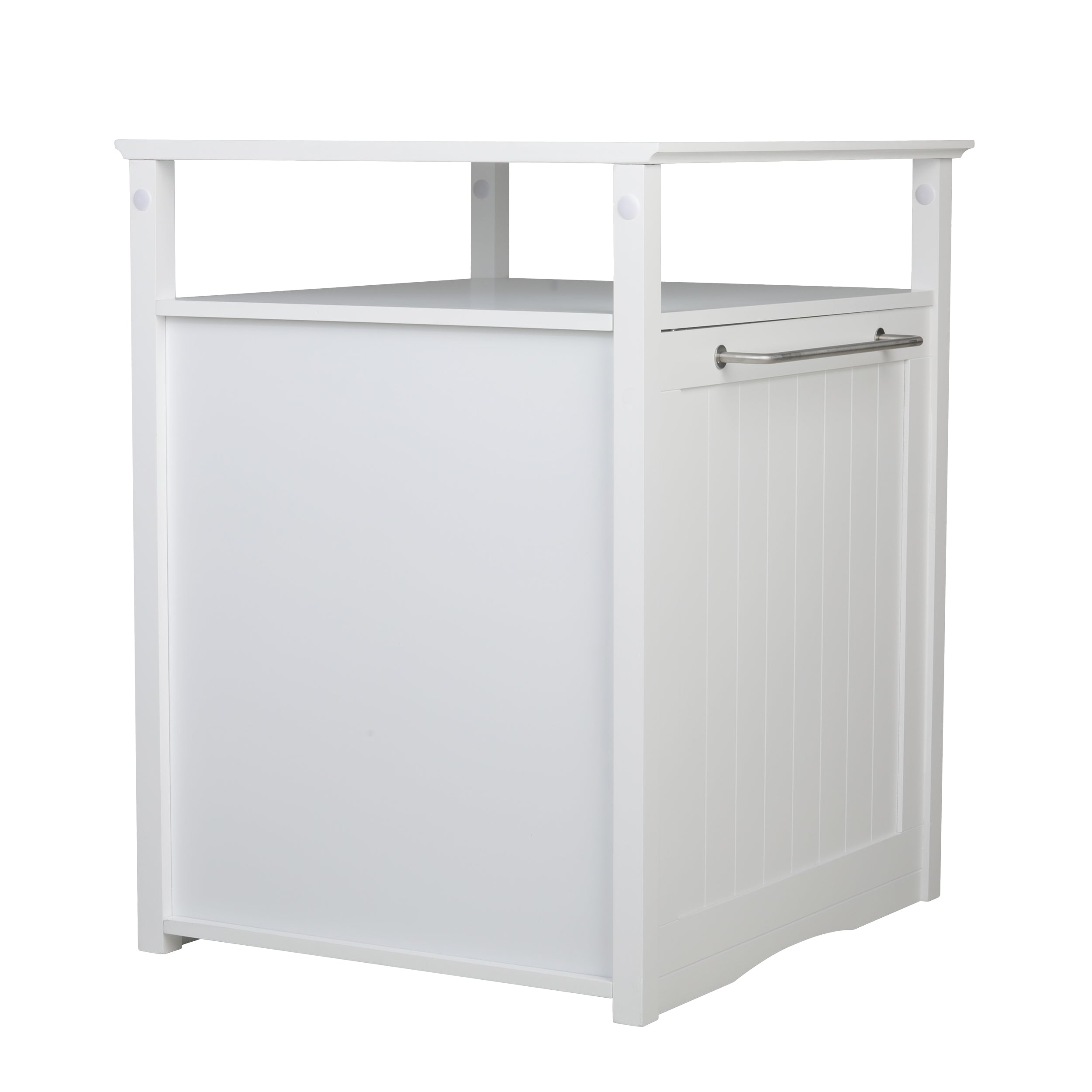 Merry Pet Cat Washroom/Night Stand Pet House, White