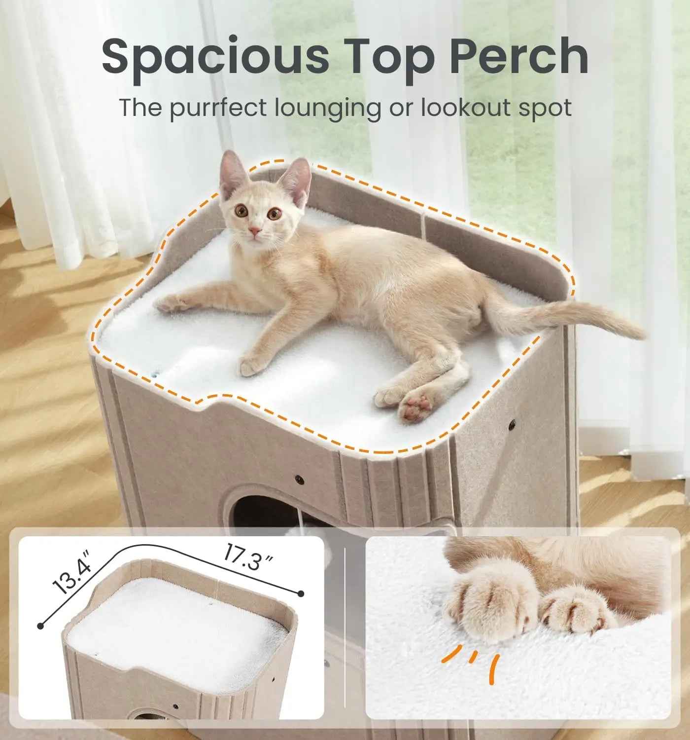 Indoor Cat House  Cozy Retreat for Cats