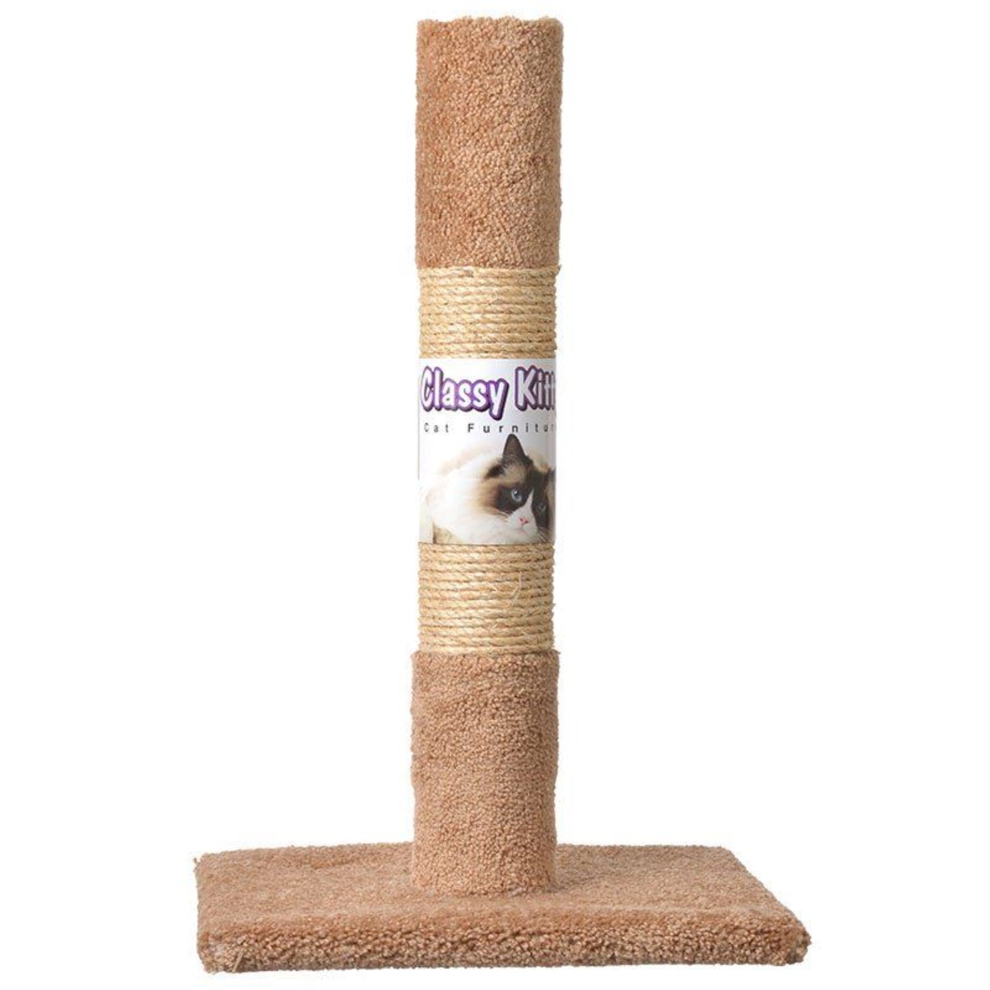 Classy Kitty 26' Decorator Cat Post 13.8X25X15.5