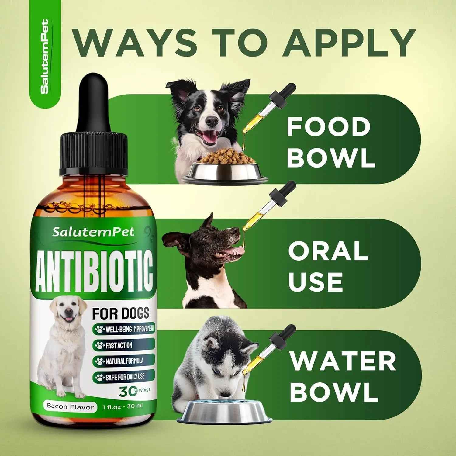 Natural Herbal Wellness Drops for Dogs Immune Support 2oz