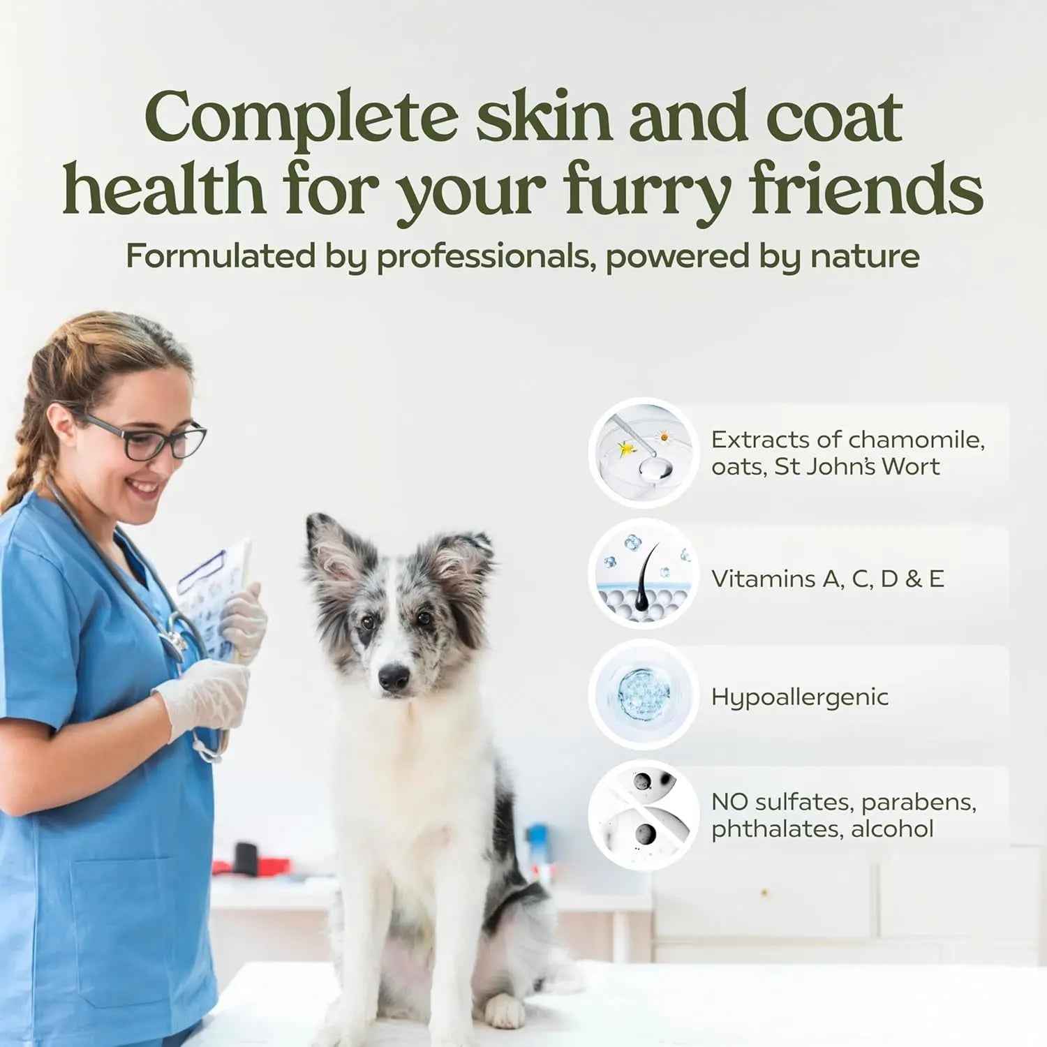 PAWFUME Deshedding Dog Shampoo & Conditioner Probiotic
