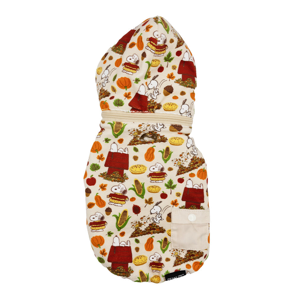 Dog Reversible Sherpa Jacket - Peanuts Harvest