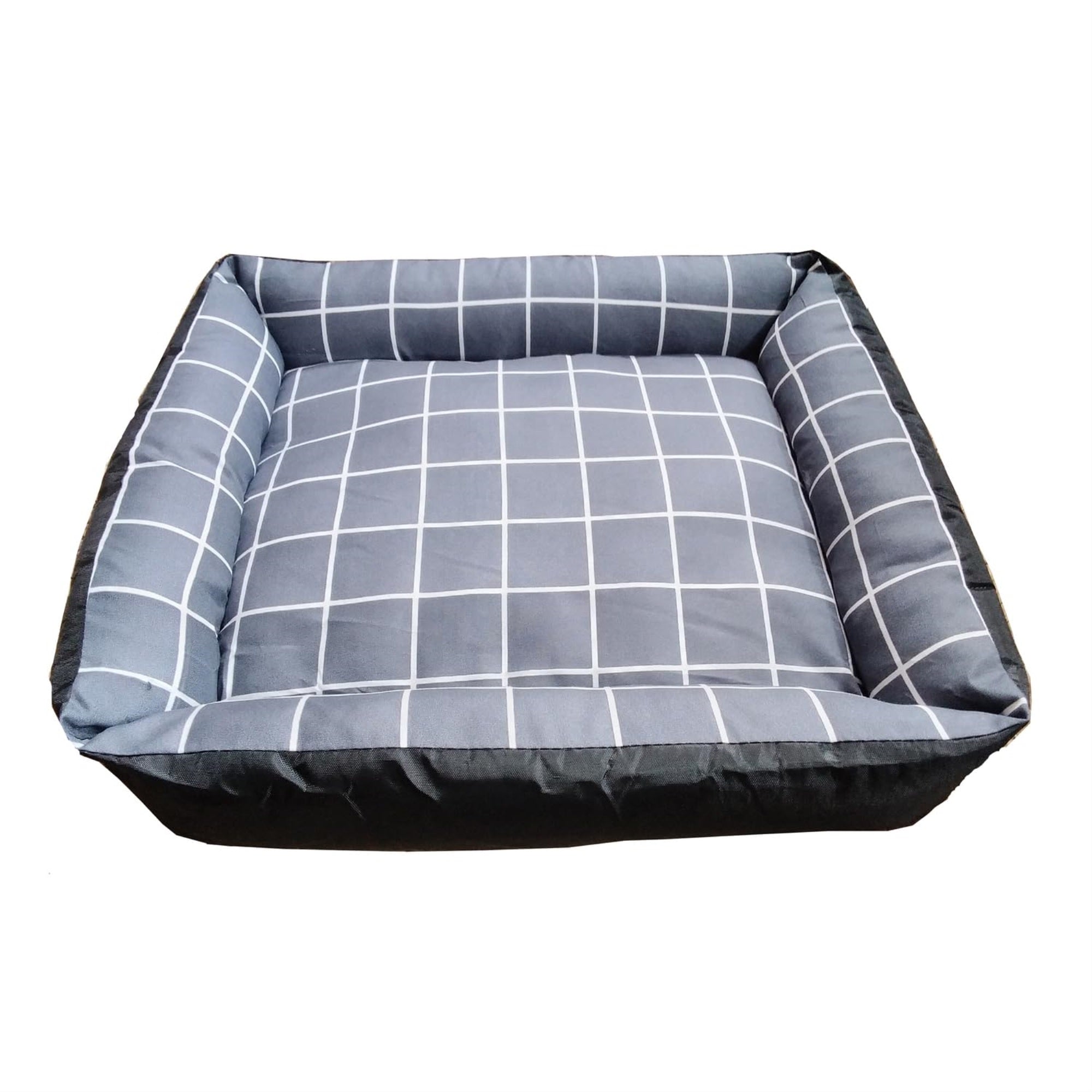 Dart Collection, Inc Grey Checker Dog Bed S