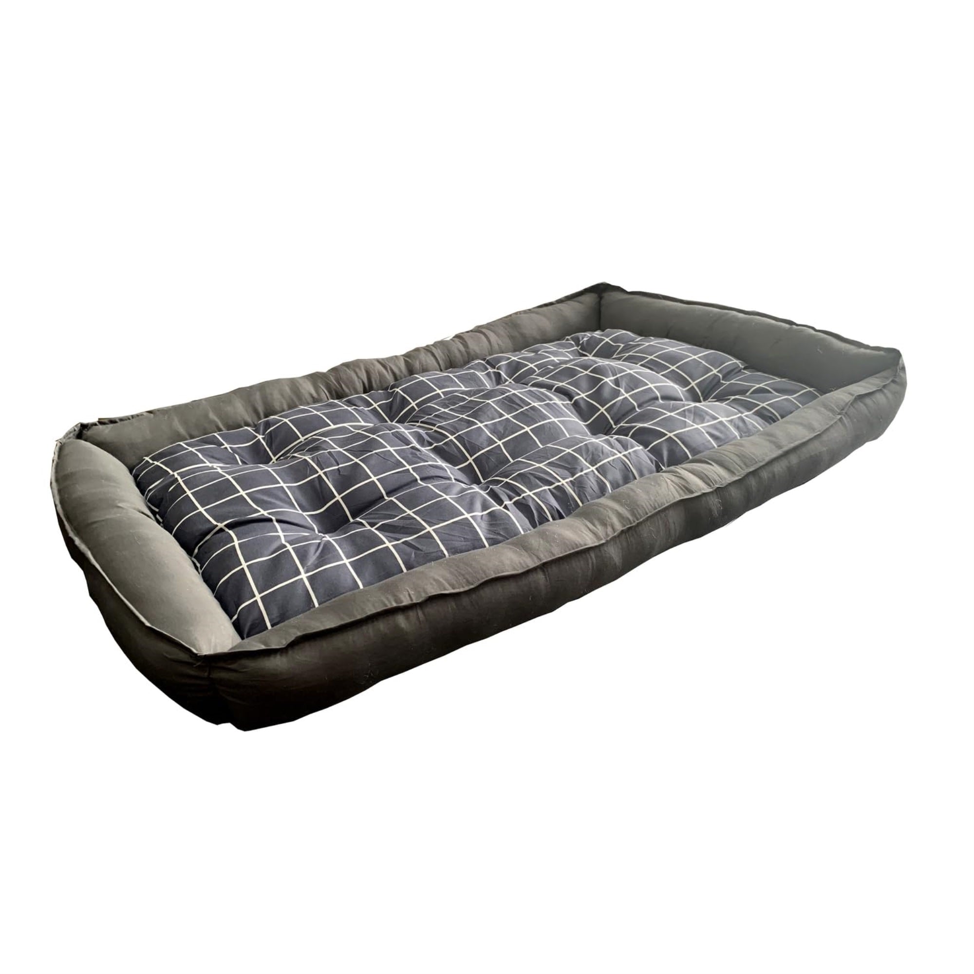 Dart Collection, Inc Grey Checker Dog Bed Xl