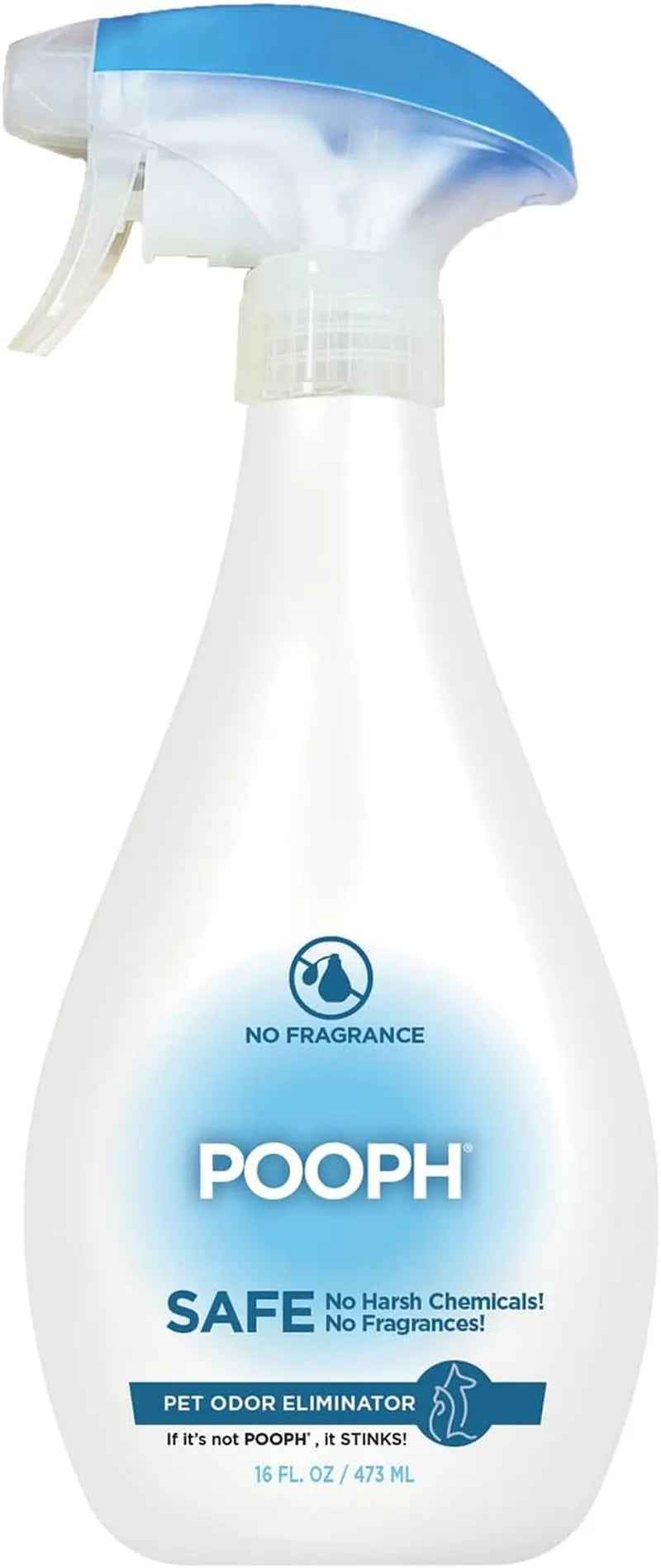 POOPH Pet Odor Eliminator Spray, 32 oz – Fragrance-Free Stain & Smell Remover