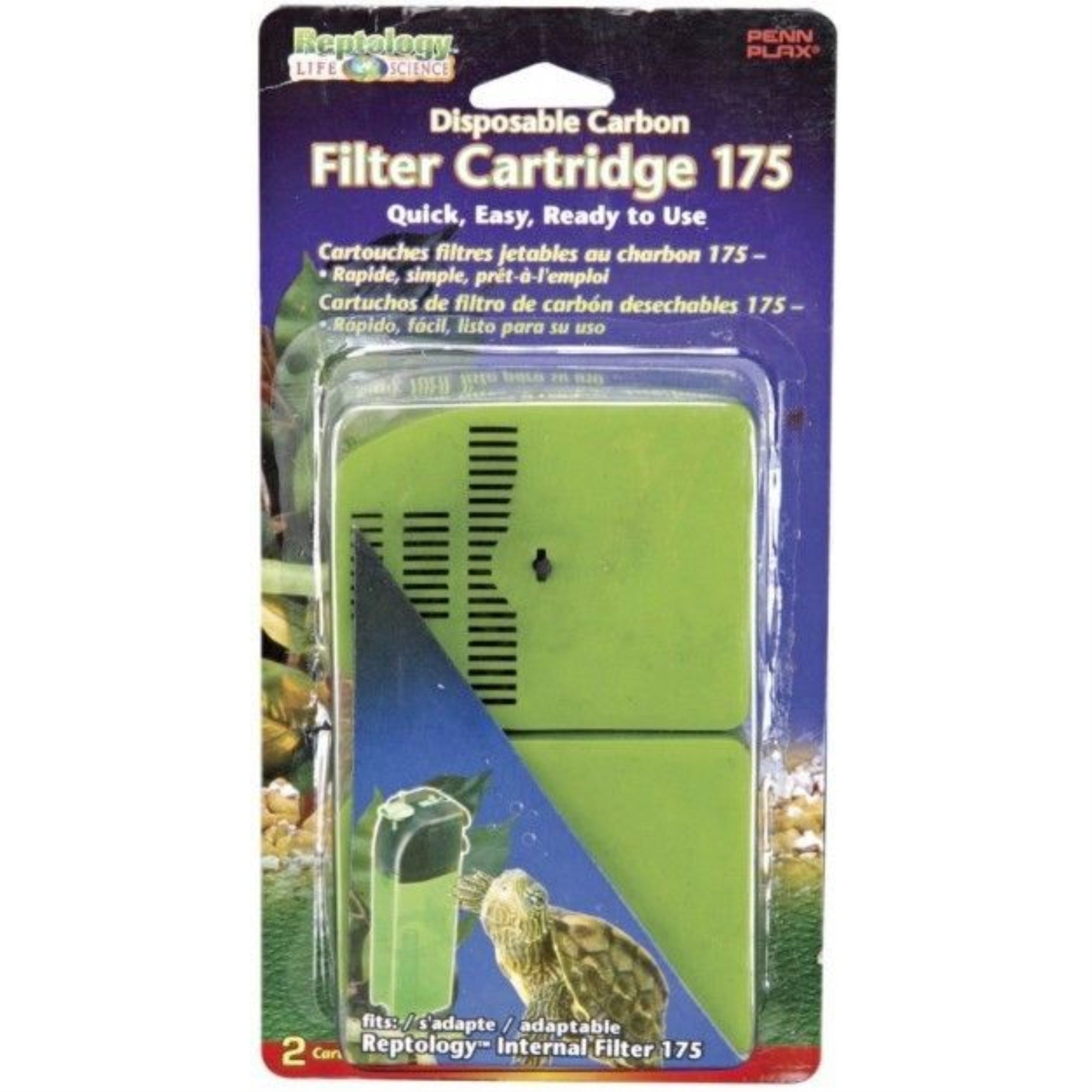 Reptology Internal Filter 175 Disposable Carbon 2 Count