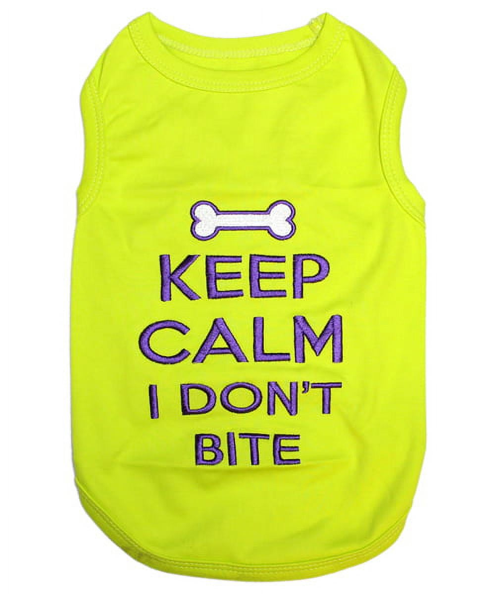 Parisian Pet Dog Clothes Keep Calm T-Shirt