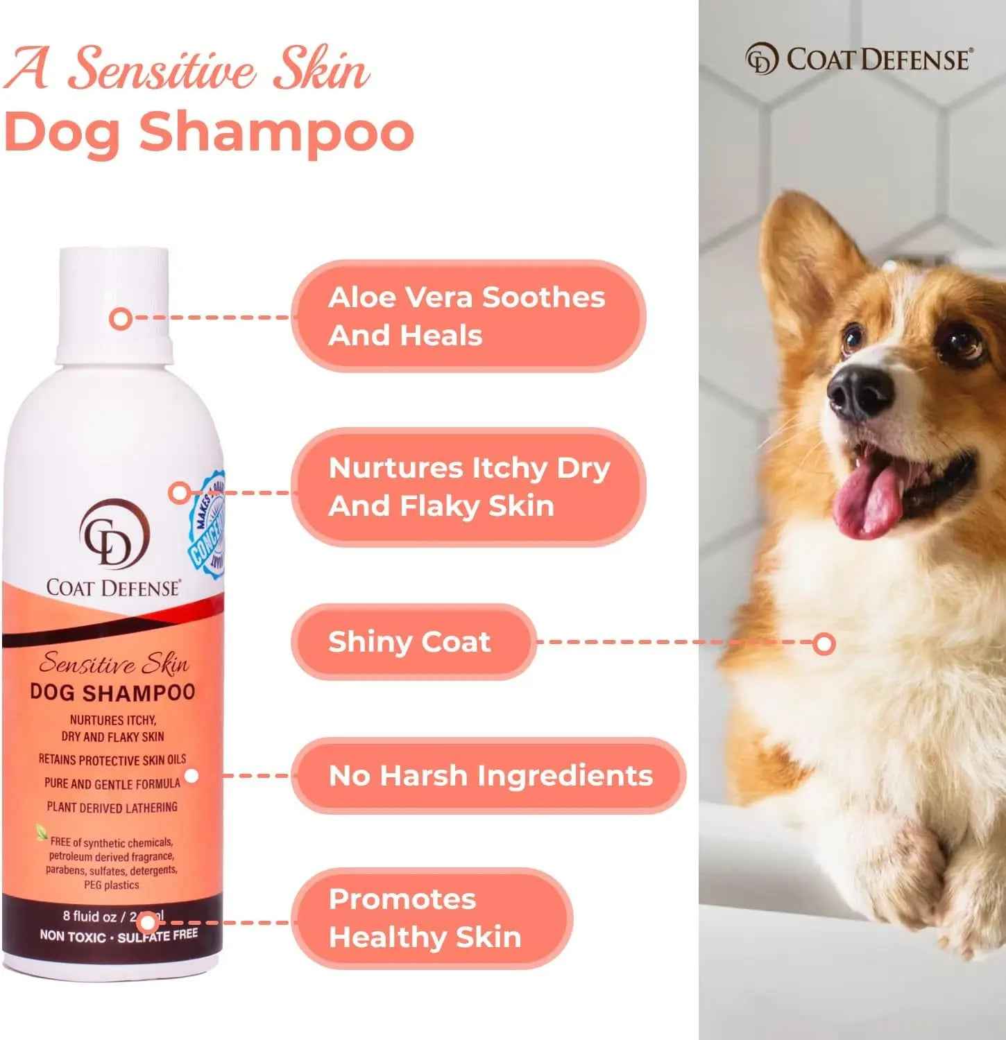 Dog Yeast Relief Powder & Sensitive Skin Shampoo Bundle