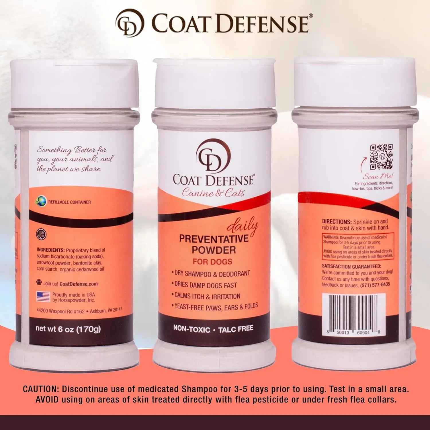 Dog Yeast Relief Powder & Sensitive Skin Shampoo Bundle