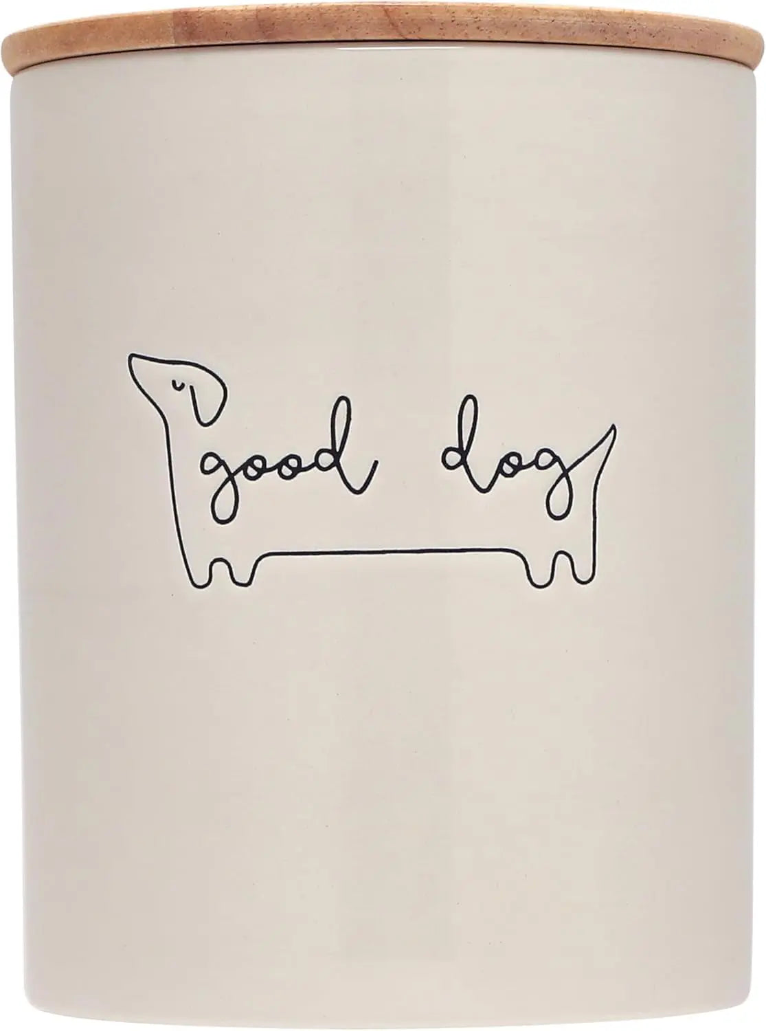Pearhead Ceramic Treat Jar & M–XL Ceramic Dog Bowl | Modern Pet