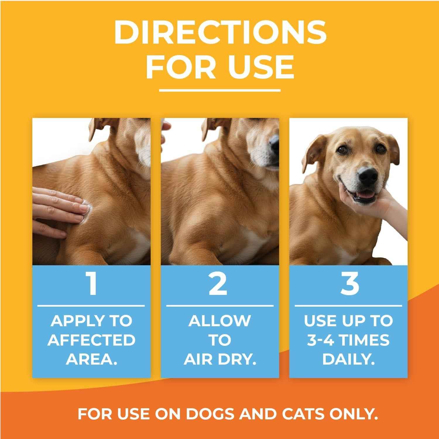 Pet Anti Itch Cream with Hydrocortisone for Hot Spots