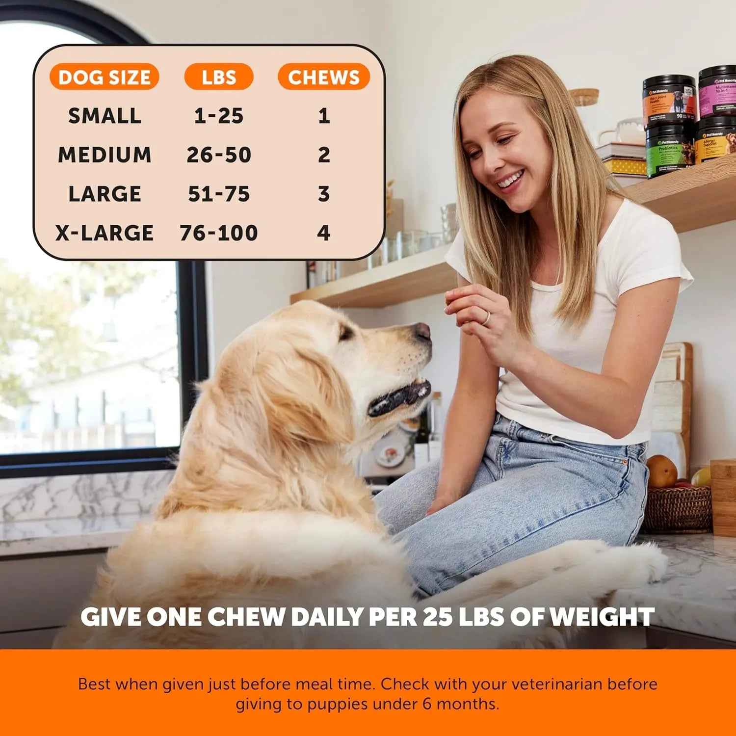 Pet Honesty Senior Hemp Hip & Joint Chews for Dogs – Mobility Support 90 Ct