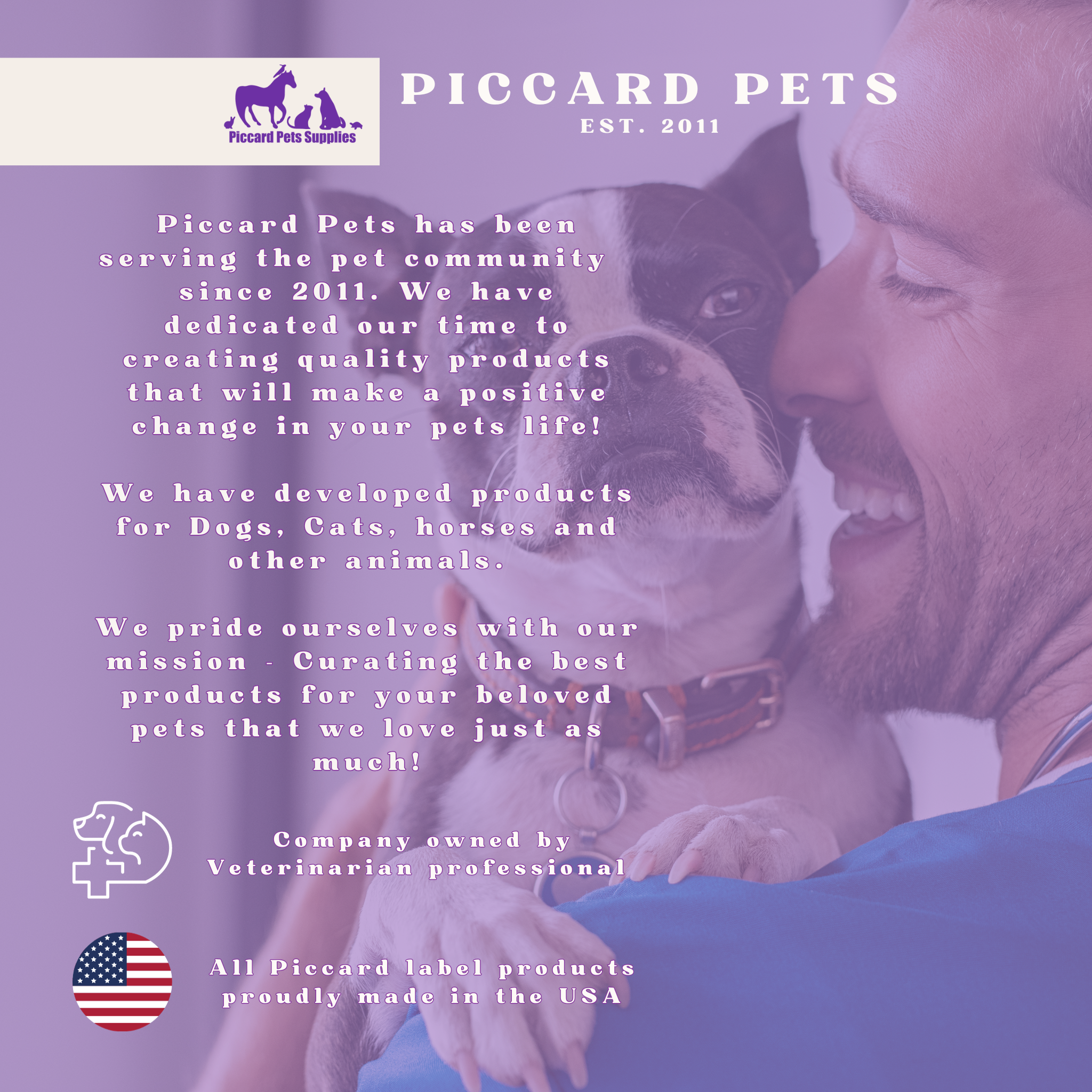 Piccardmeds4pets Advanced Ear Cleanser Alcohol Free for Dogs and Cats 8 oz. + FREE Bandana!