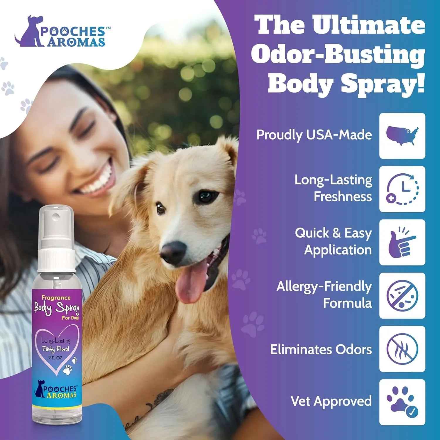 Natural Dog Cologne 6-Pack – Long-Lasting Grooming Spray, 2oz