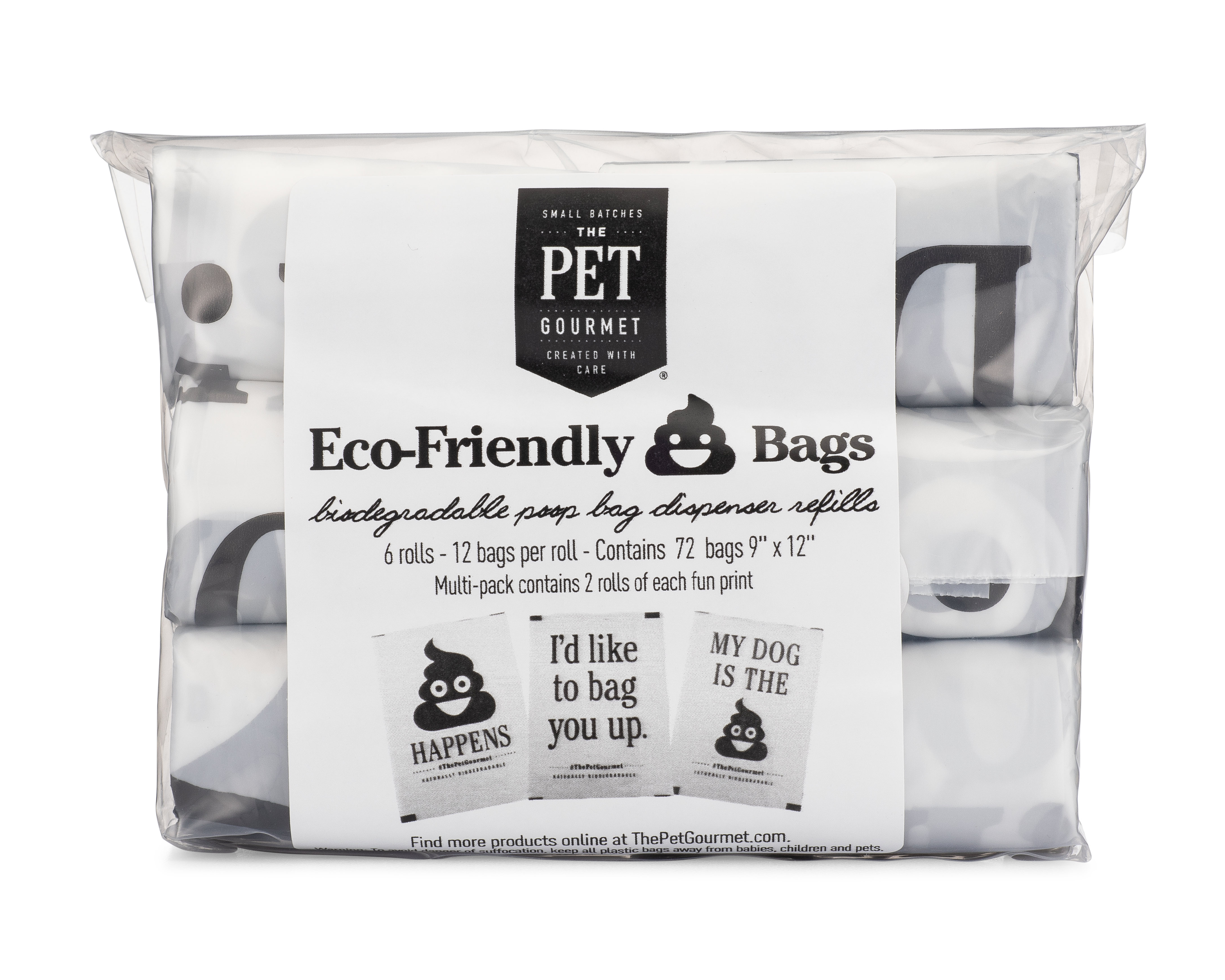 Eco-Friendly Poop Bags - 6 Refill Rolls