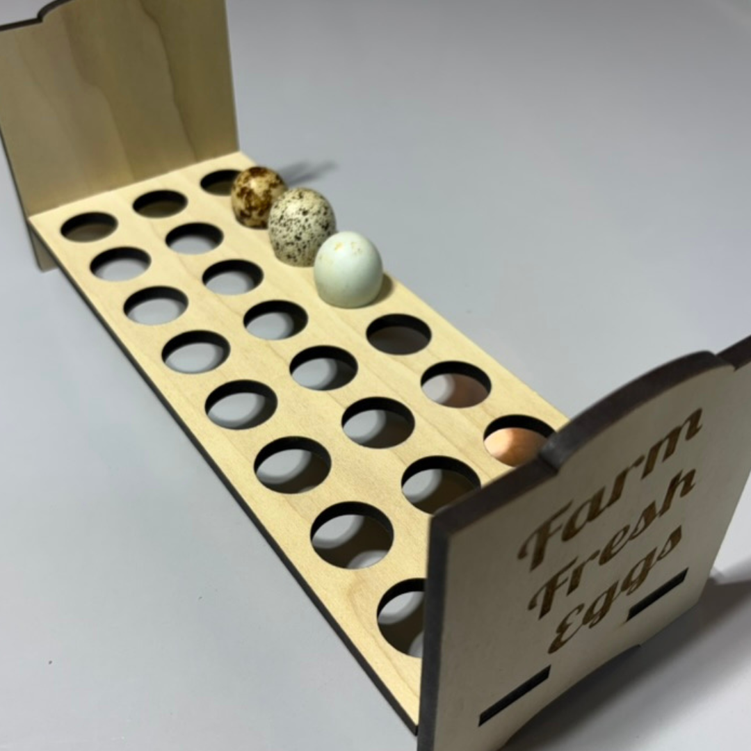 Counter Top Quail Egg Holder - Fresh Quail Eggs