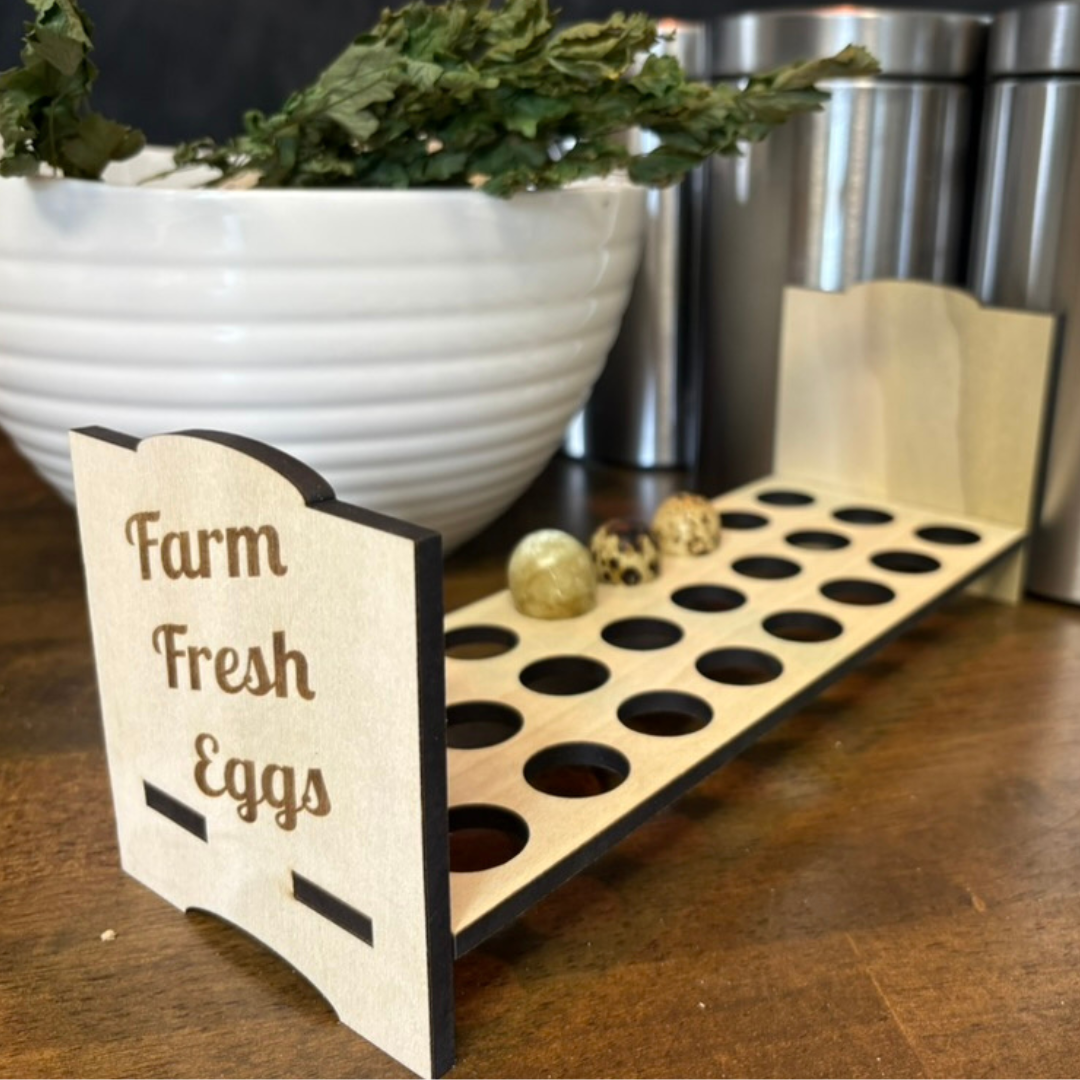 Counter Top Quail Egg Holder - Fresh Quail Eggs