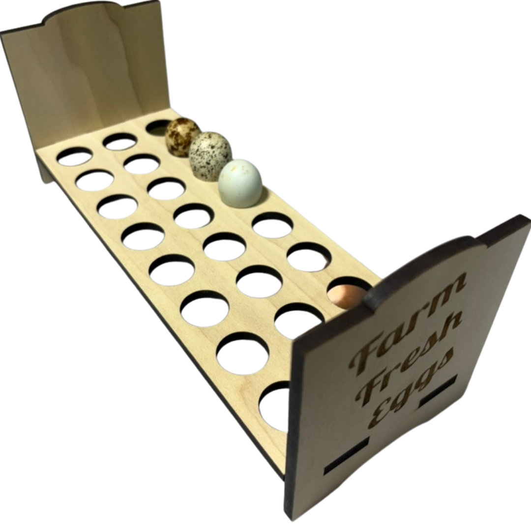 Counter Top Quail Egg Holder - Fresh Quail Eggs