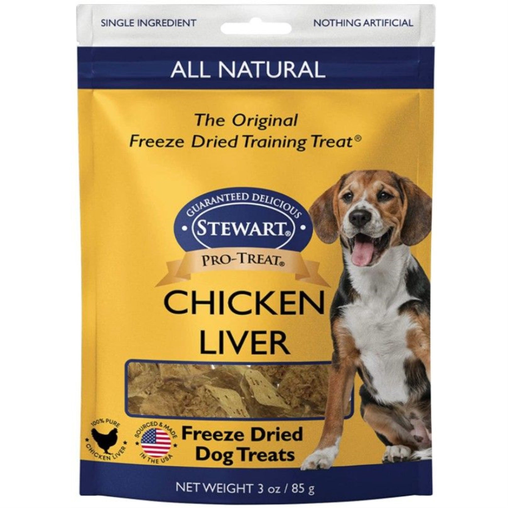 StewartFreeze Dried Chicken Liver Treats Resealable Pouch