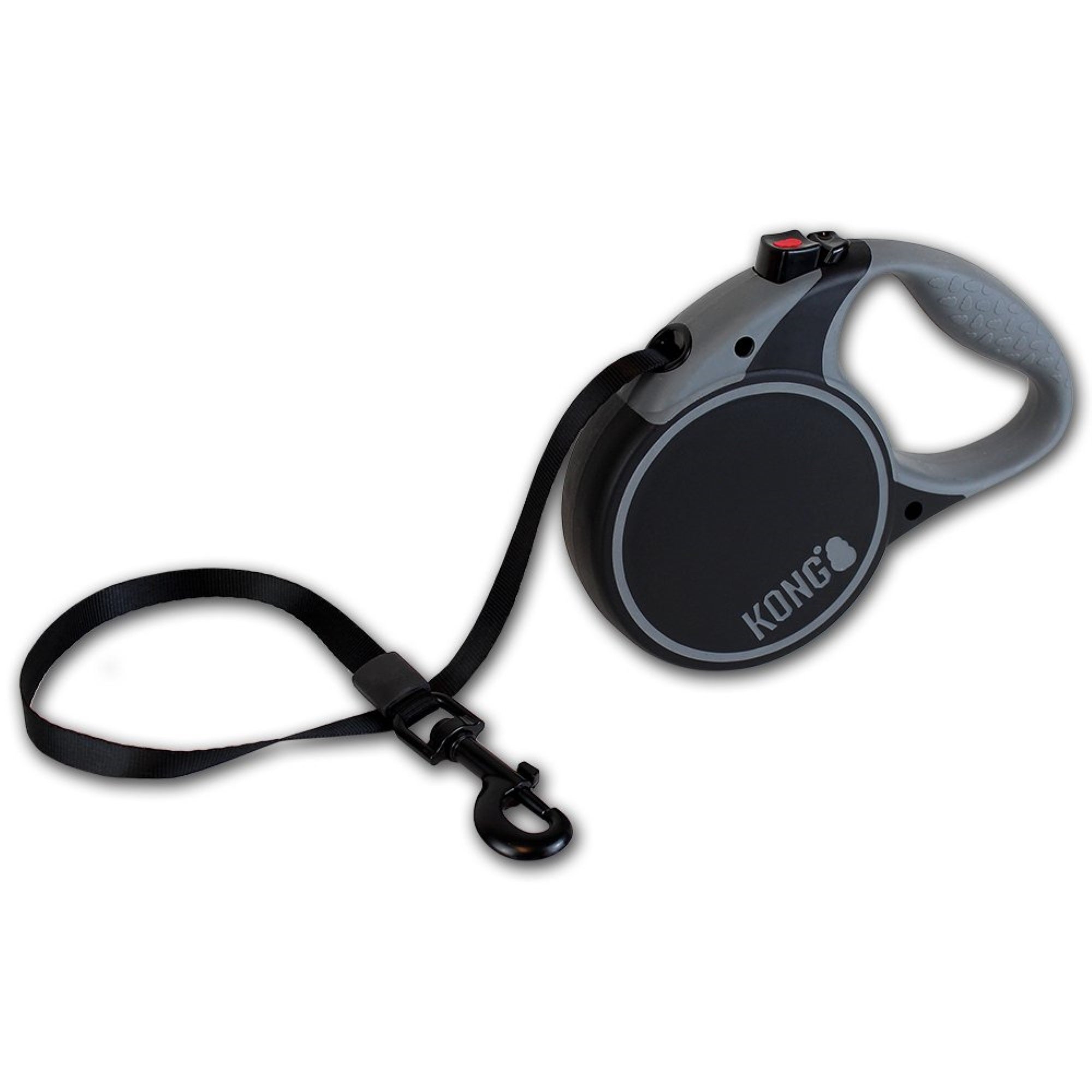Alcott Kong Terrain Retractable Dog Leash, Large, Black, 16 Long