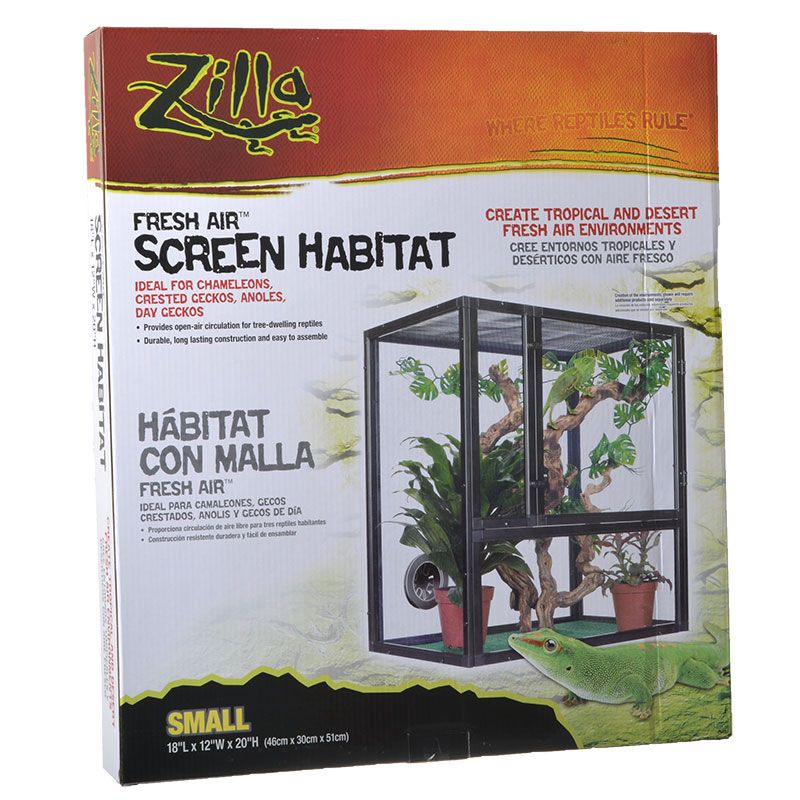 Zilla Fresh Air Screen Habitat For Reptiles