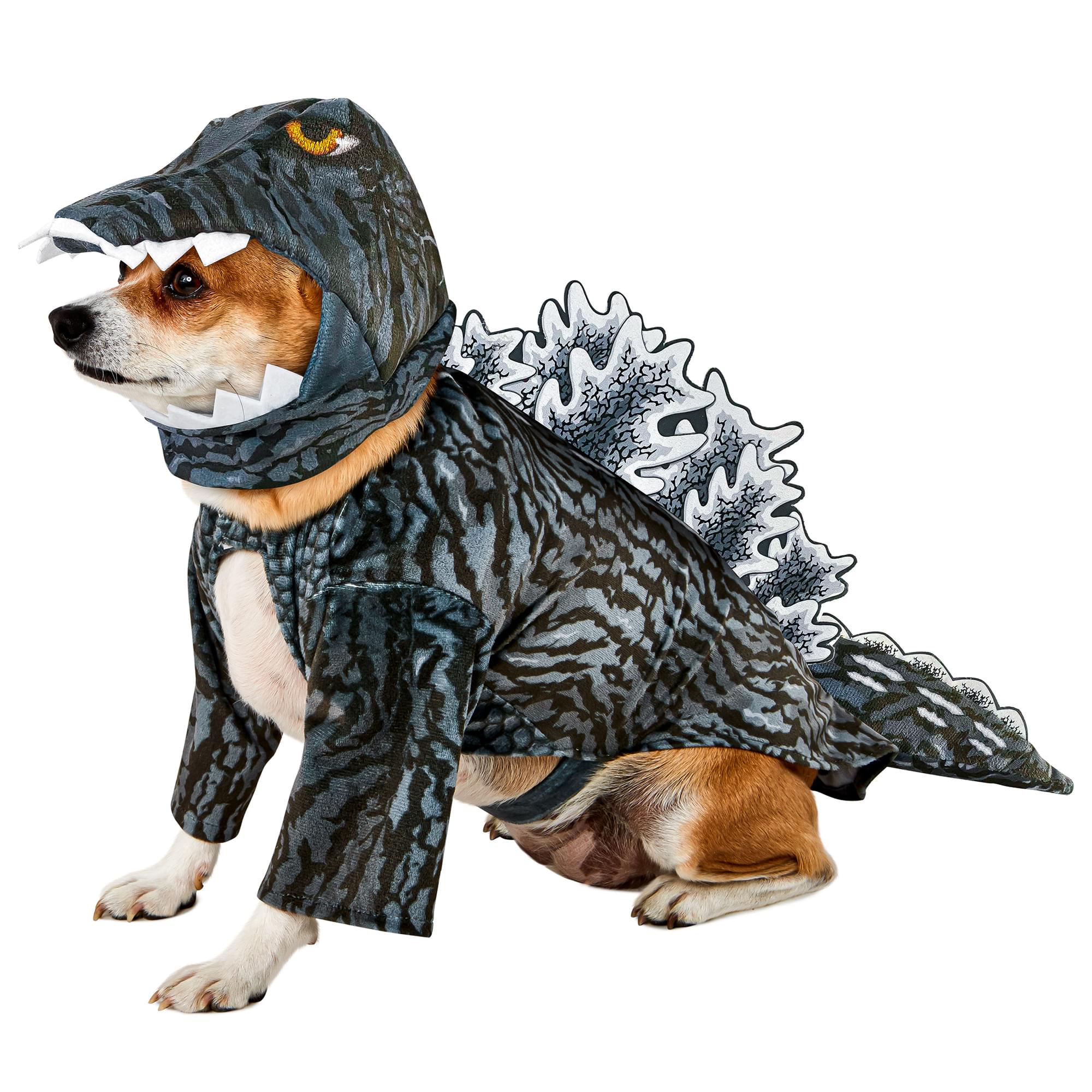 Rubies Godzilla Pet Costume and Headpiece, Polyester, Small, As Shown, Model 3000083