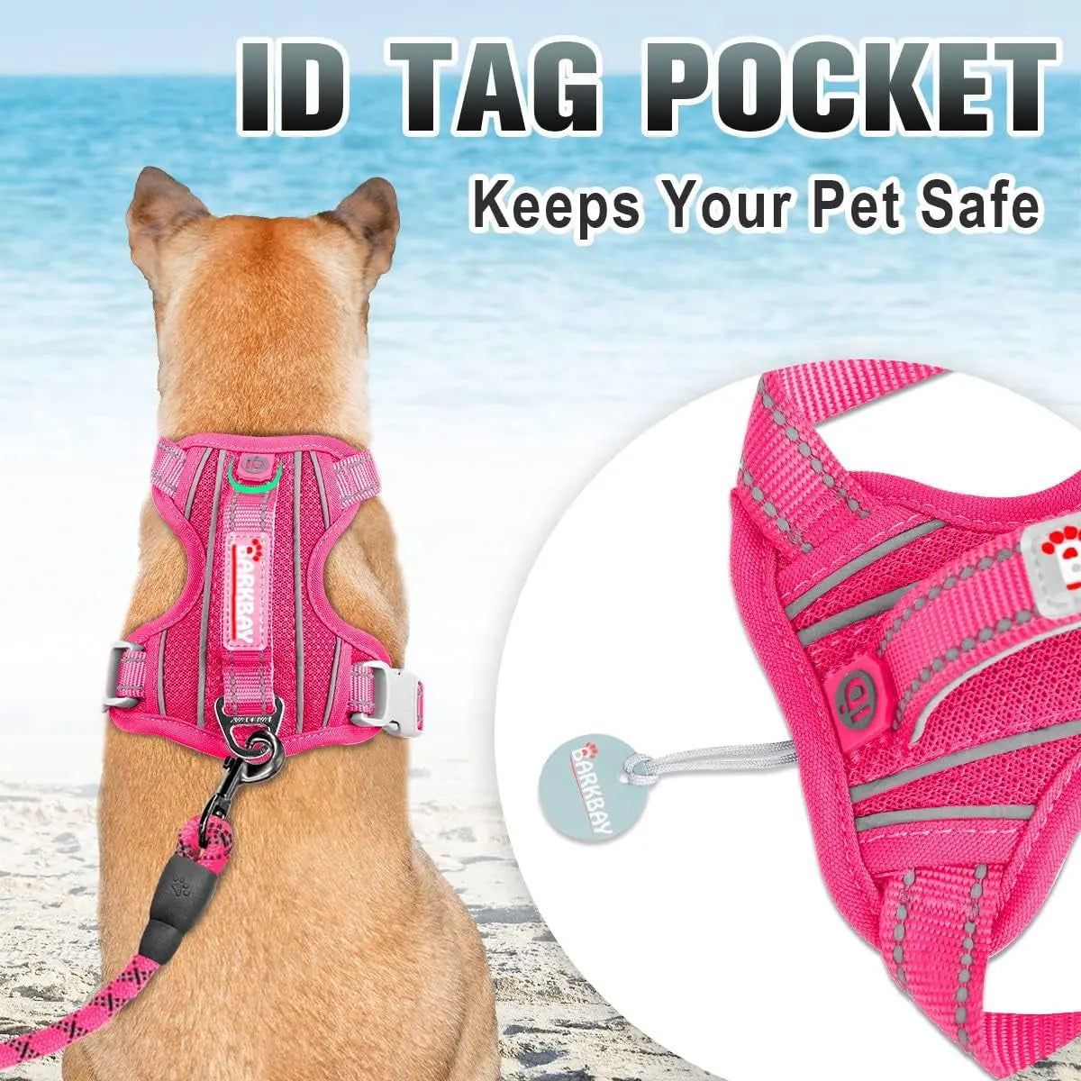 Reflective No-Pull Dog Harness, Adjustable Comfort for Training & Walking
