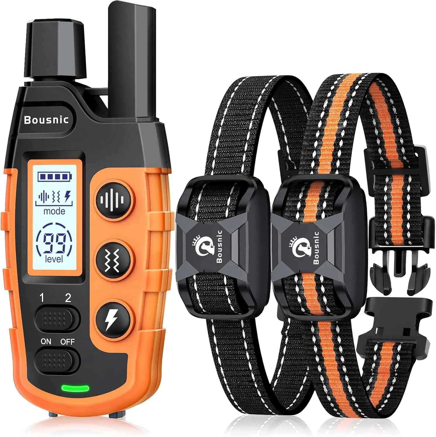 Waterproof Dog Training Collar, 3300ft, 2 Dogs, 2-Dog