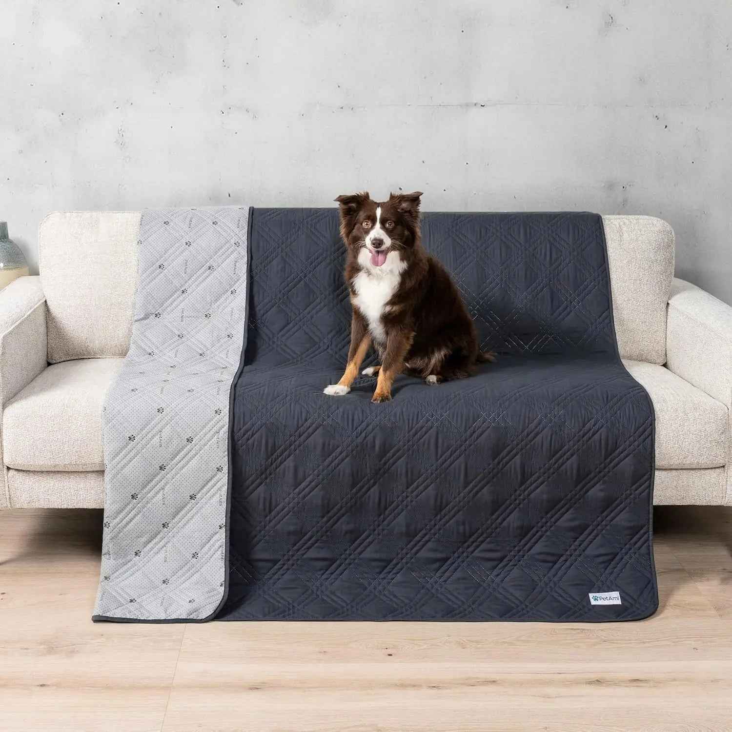 Waterproof Pet Couch Cover Reversible Furniture Protector for Dogs & Cats