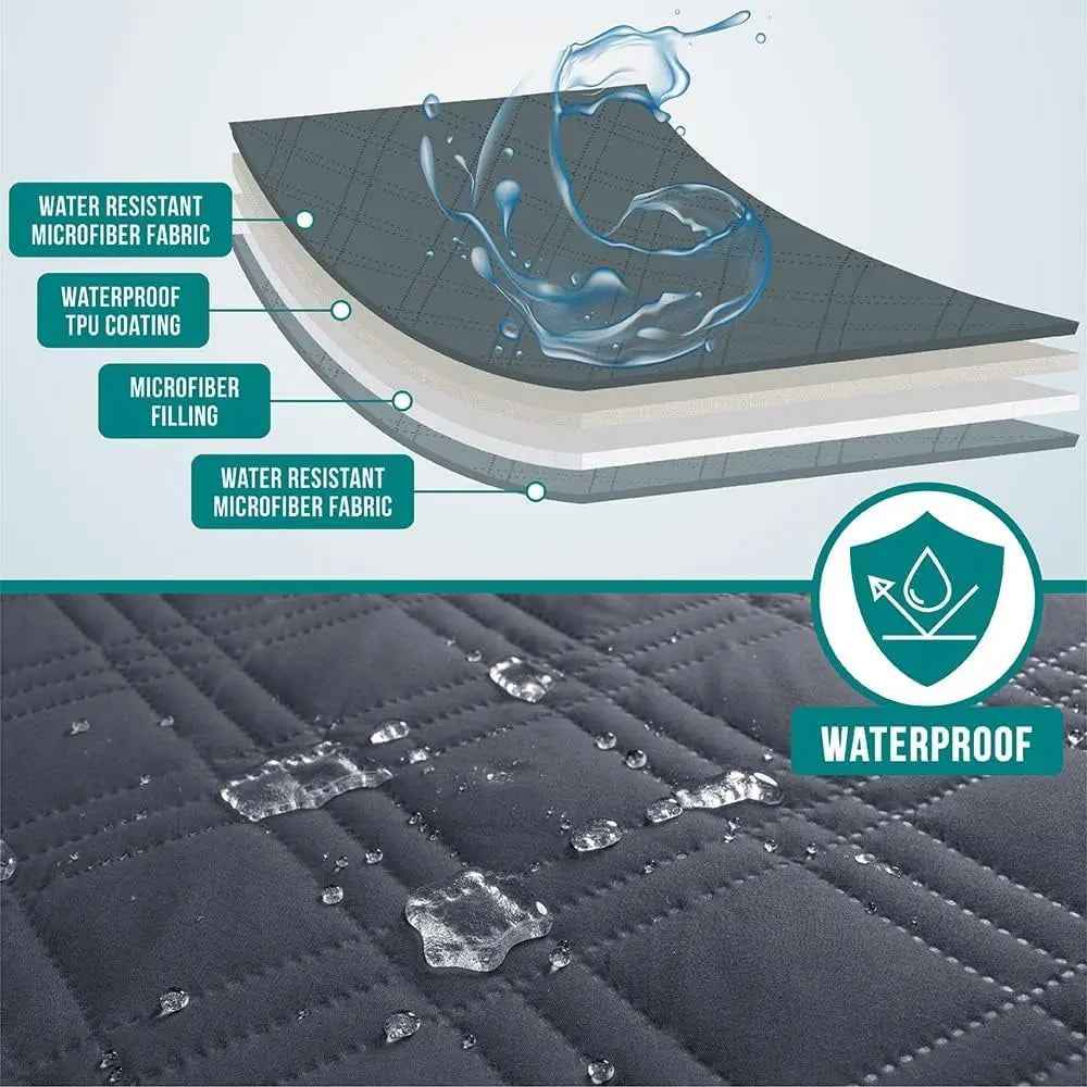 Waterproof Pet Couch Cover Reversible Furniture Protector for Dogs & Cats
