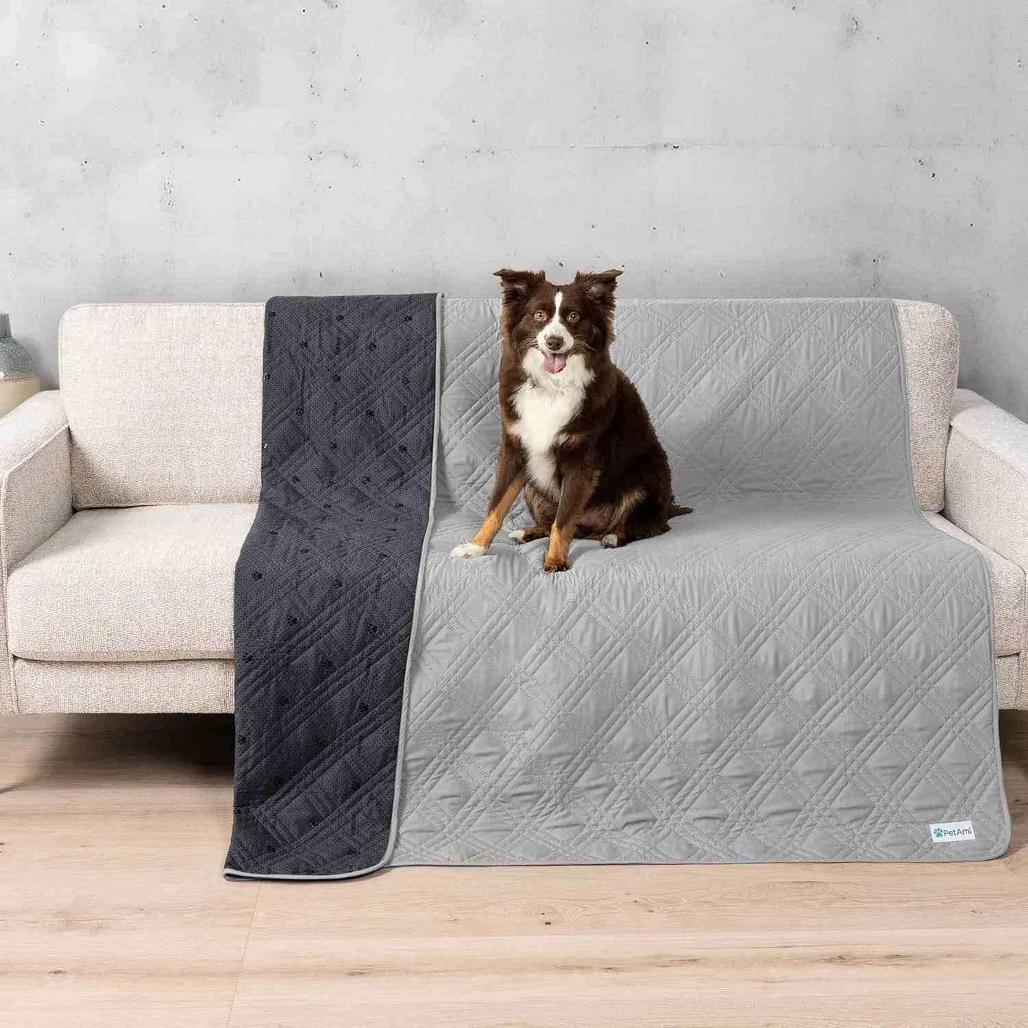 Waterproof Pet Couch Cover Reversible Furniture Protector for Dogs & Cats