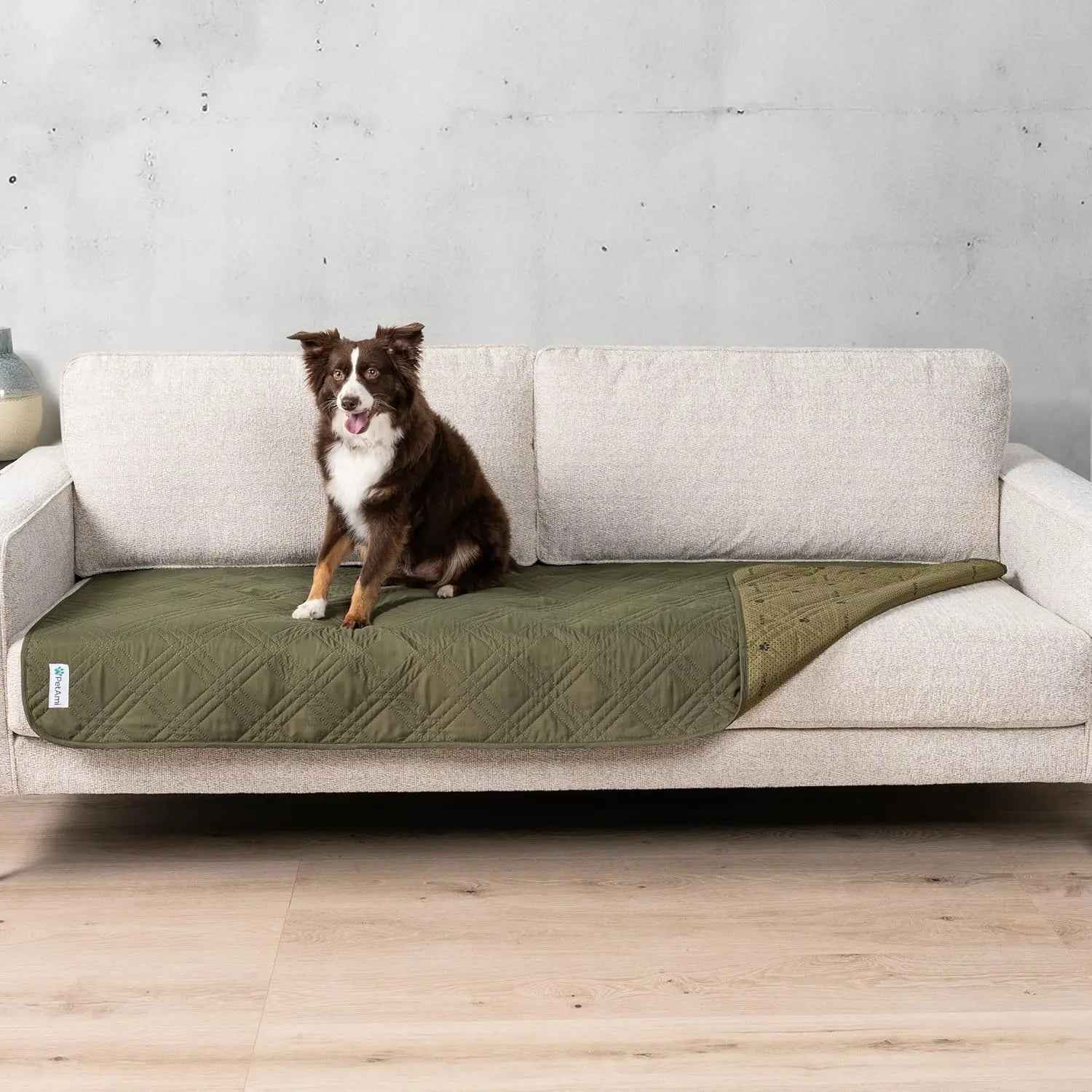 Waterproof Pet Couch Cover Reversible Furniture Protector for Dogs & Cats