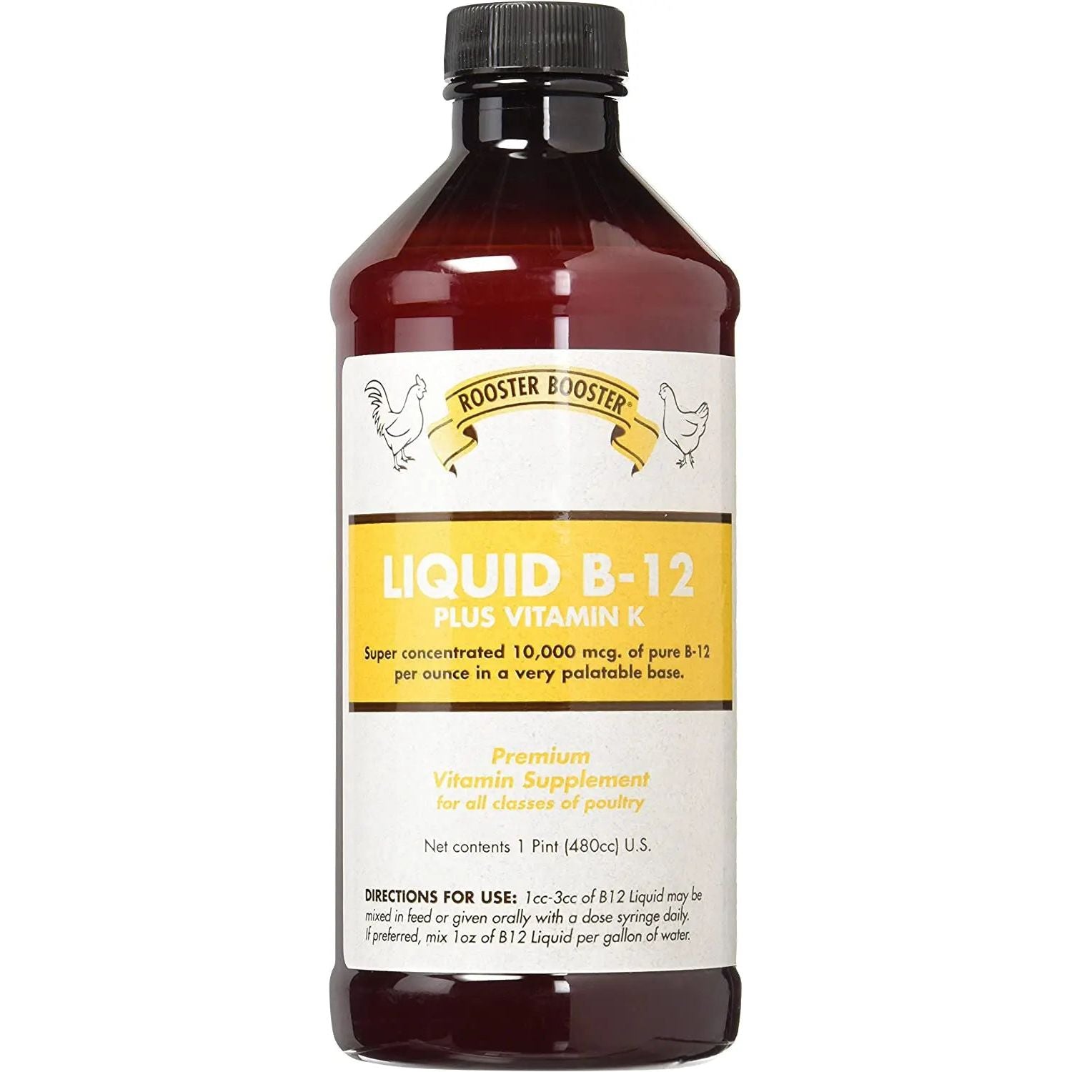 Rooster Booster Liquid B-12 Plus Vitamin K for All Poultry 16 oz.
