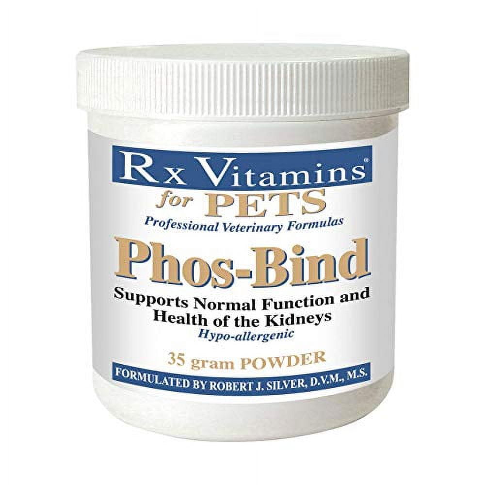 Rx Vitamins Phos-Bind Kidney Support Powder For Cats & Dogs, 35 G ?Phosphate Binder For Kidney Health