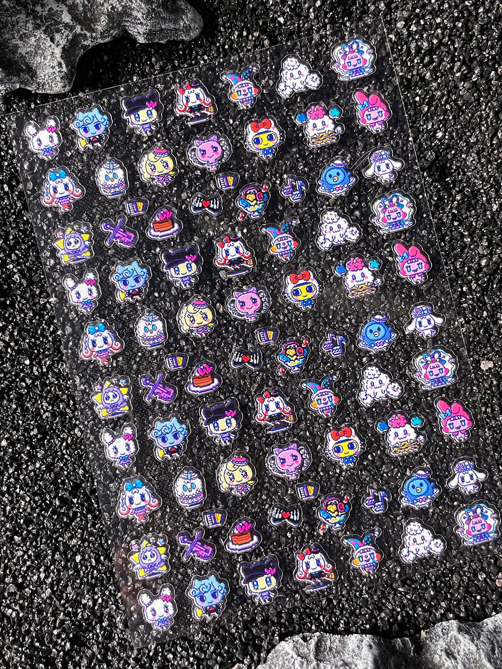 Cartoon Cute Electronic Pet DIY Handmade Scrapbook Nail Sticker Decal Decoration PVC Waterproof Stationery Box Phone Case Sticke