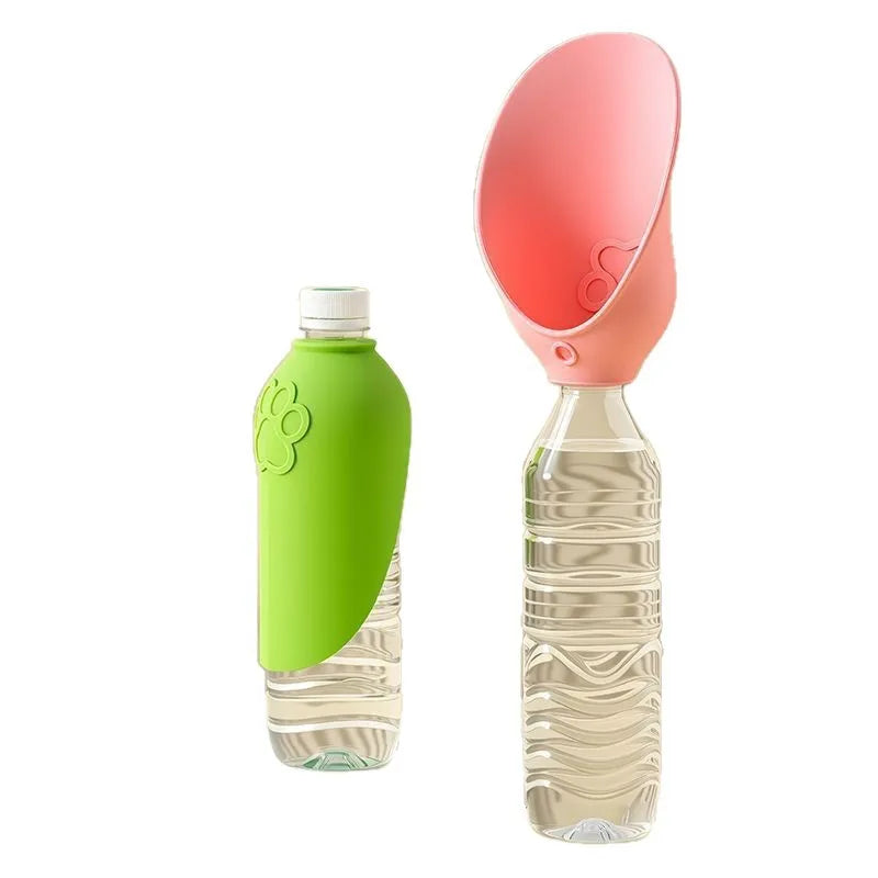 Universal Dog Cat Drinking Bowl Outdoor Feeding Water Portable Drinking Cup Pet Foldable Water Dispenser Interchangeable Bottle