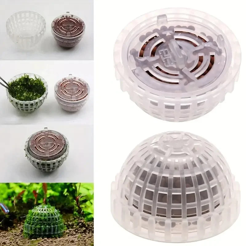 Aquarium Moss Ball Filter Aquatic Pet Supplies Decorations For Shrimps Fish Tank Pet Products Fish Tank Decor Plastic
